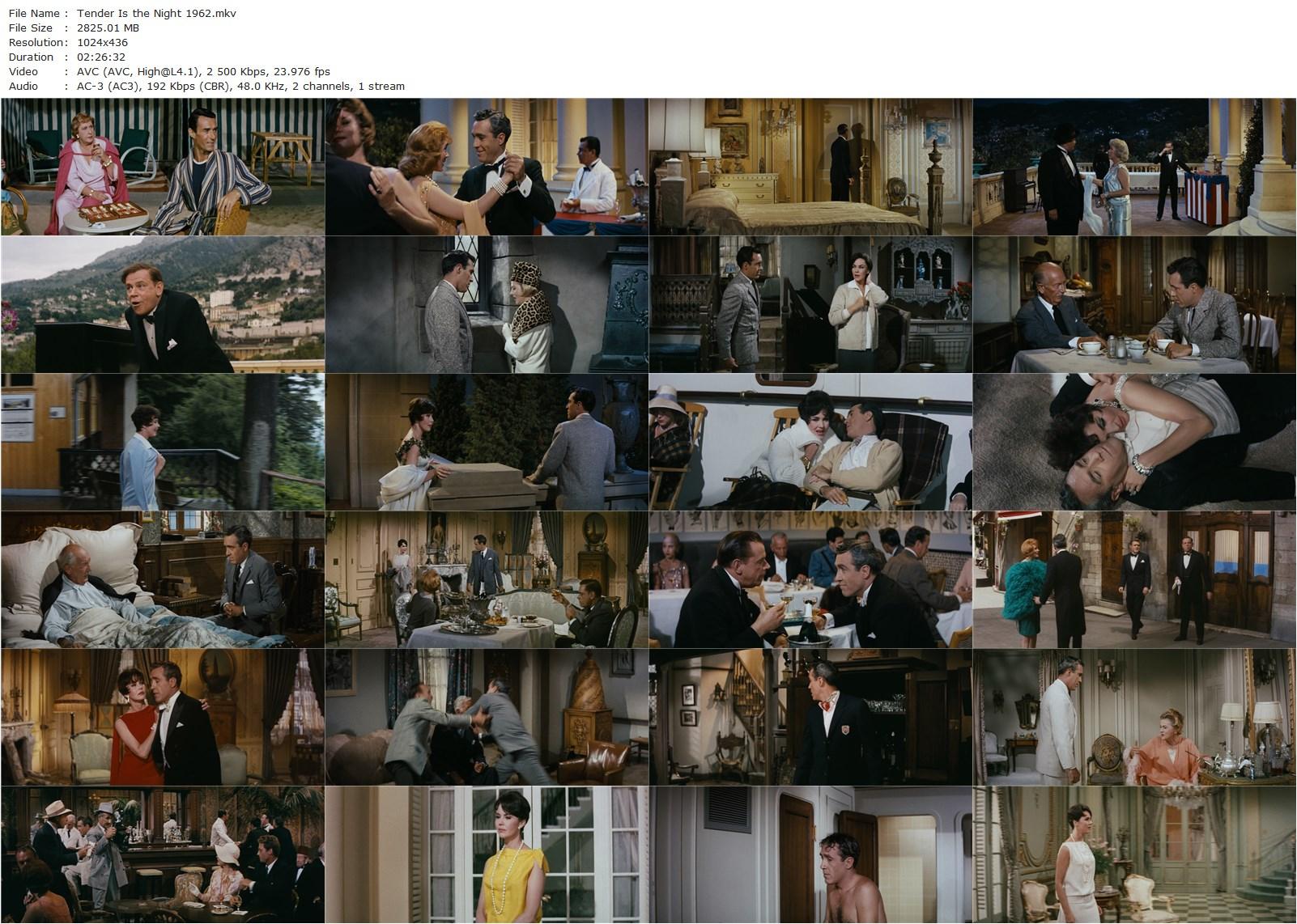 Tender Is the Night (1962) Henry King, Jennifer Jones, Jason Robards, Joan Fontaine-poster