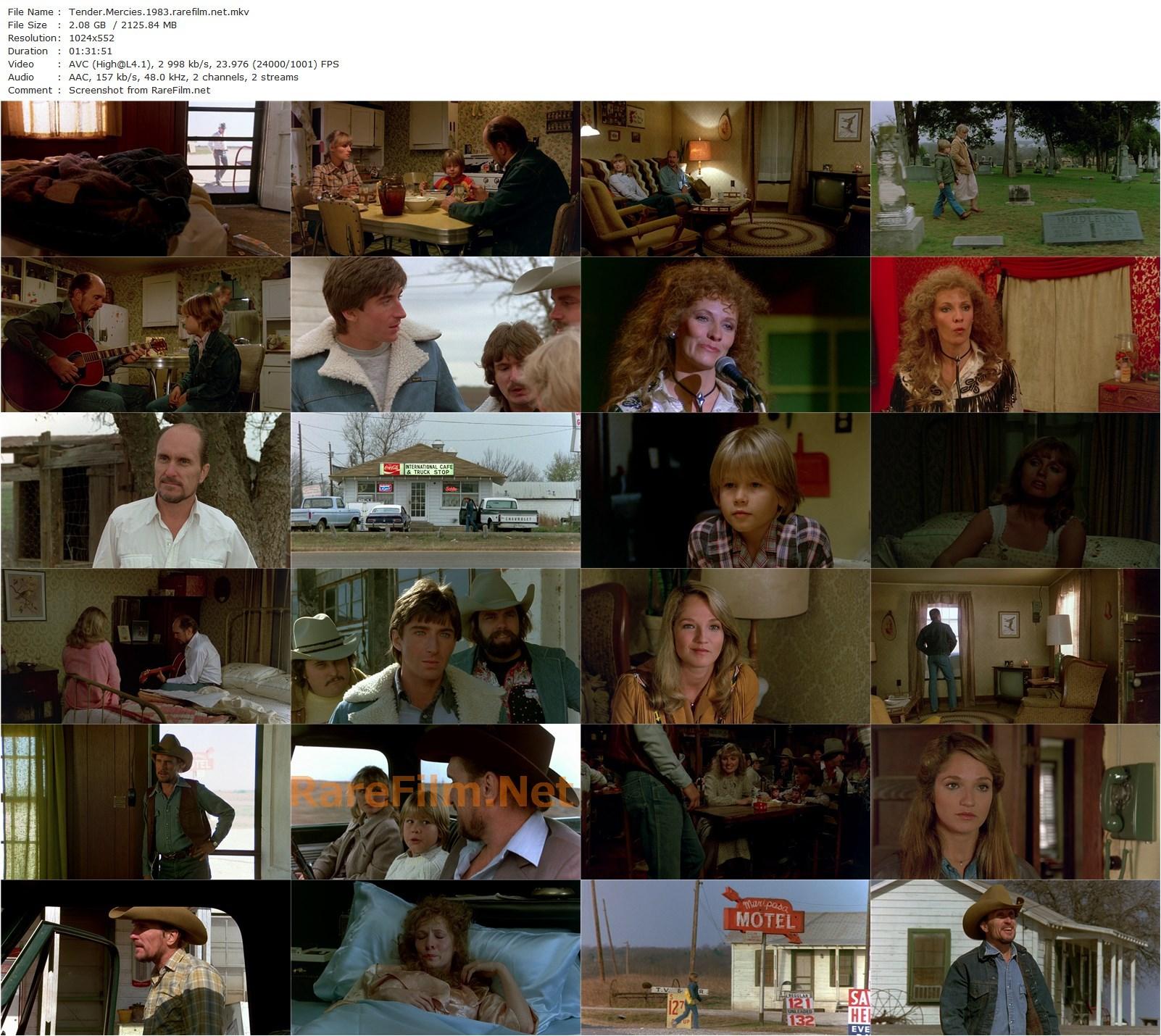 Tender Mercies (1983) Bruce Beresford, Robert Duvall, Tess Harper, Betty Buckley-poster