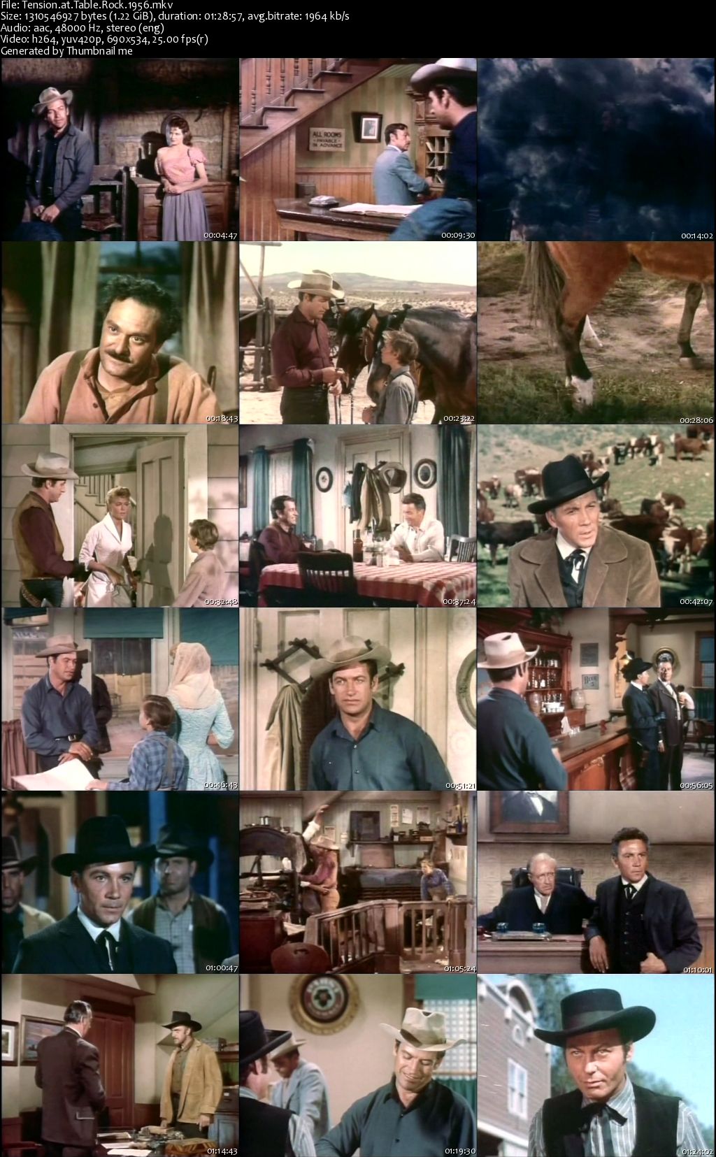 Tension at Table Rock (1956) Charles Marquis Warren, Richard Egan, Dorothy Malone, Cameron Mitchell-poster