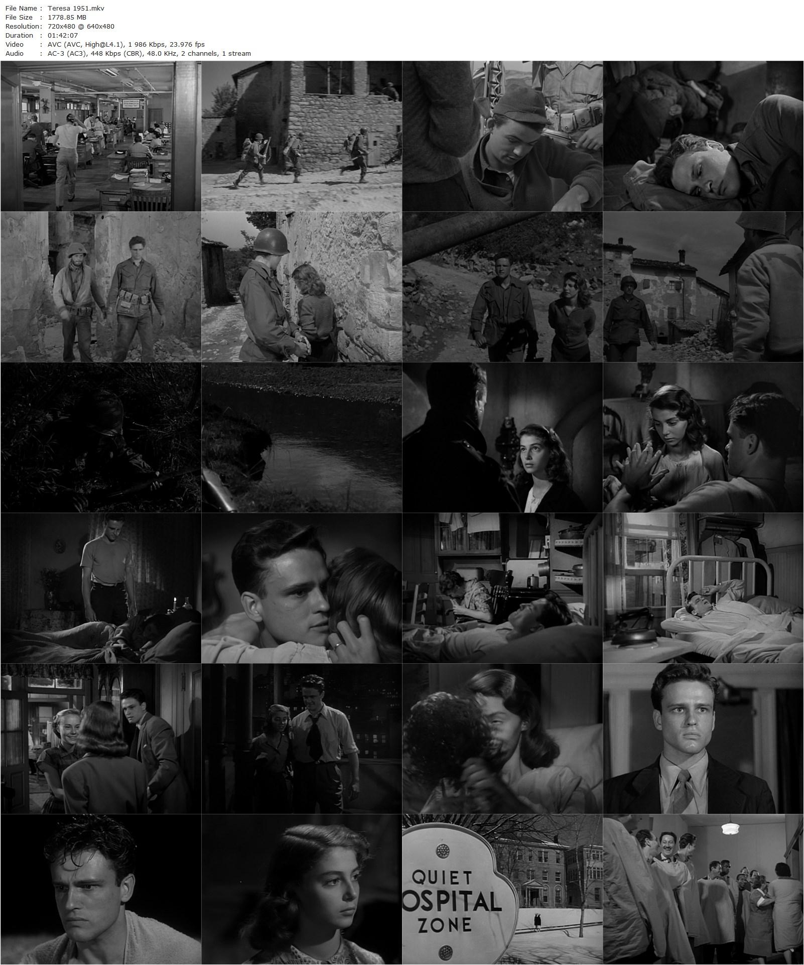 Teresa (1951) Fred Zinnemann, Pier Angeli, John Ericson, Patricia Collinge-poster