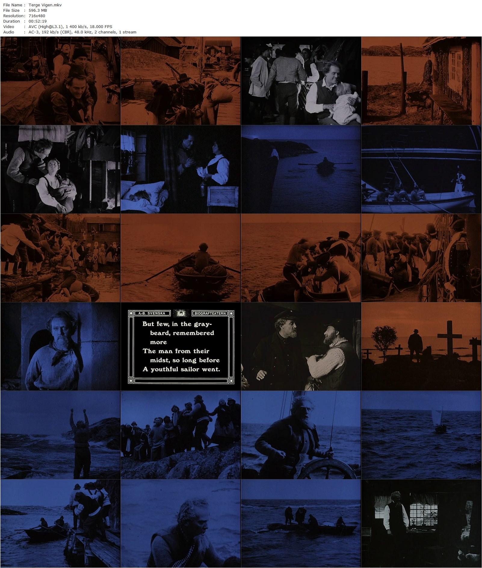 A Man There Was AKA Terje Vigen (1917) Victor Sjöström, August Falck, Edith Erastoff-poster