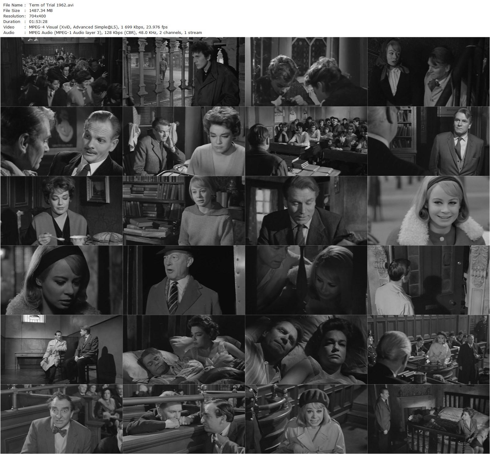 Term of Trial (1962) Peter Glenville, Laurence Olivier, Simone Signoret, Sarah Miles-poster