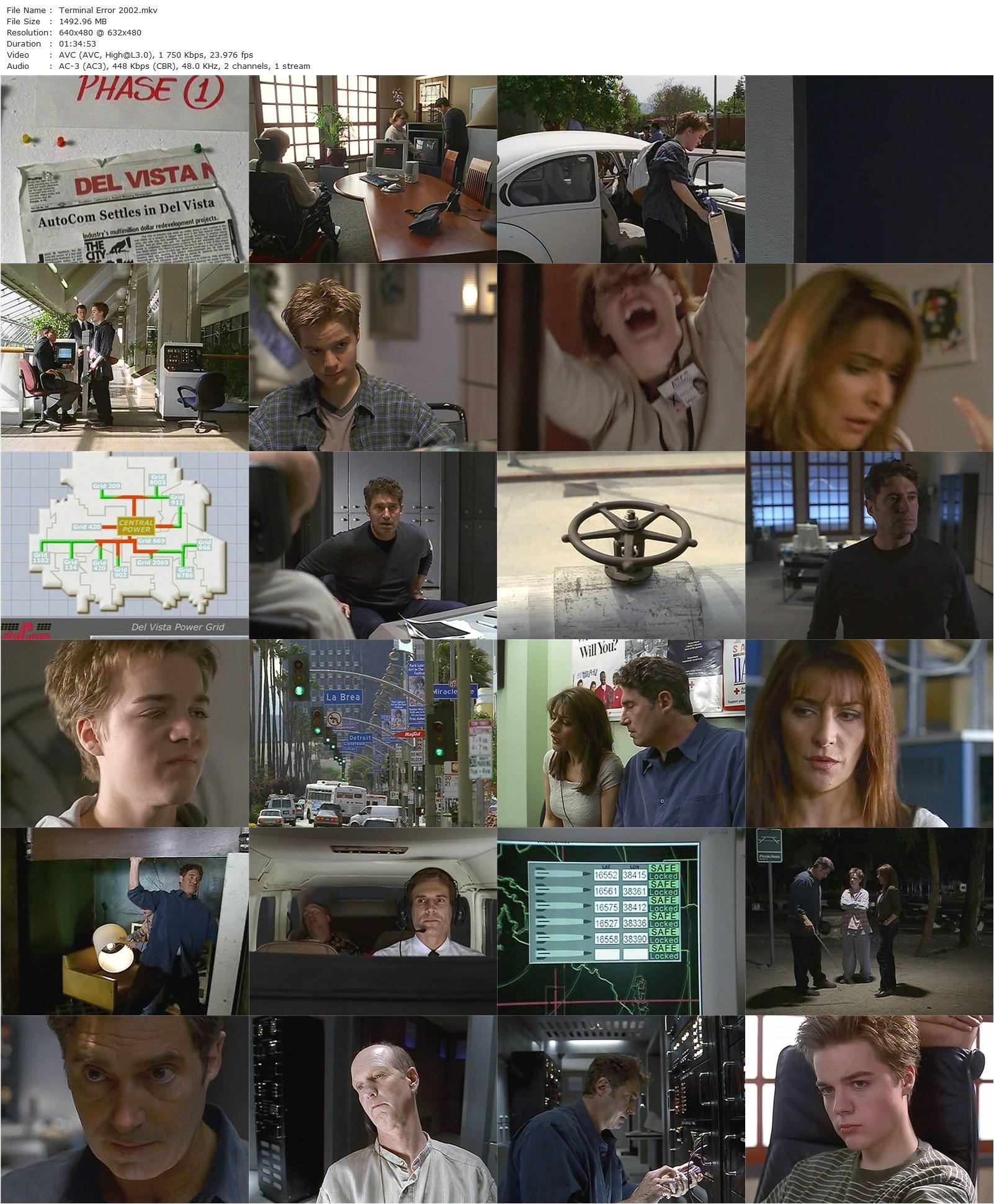 Terminal Error (2002) John Murlowski, Michael Nouri, Marina Sirtis, Matthew Ewald-poster