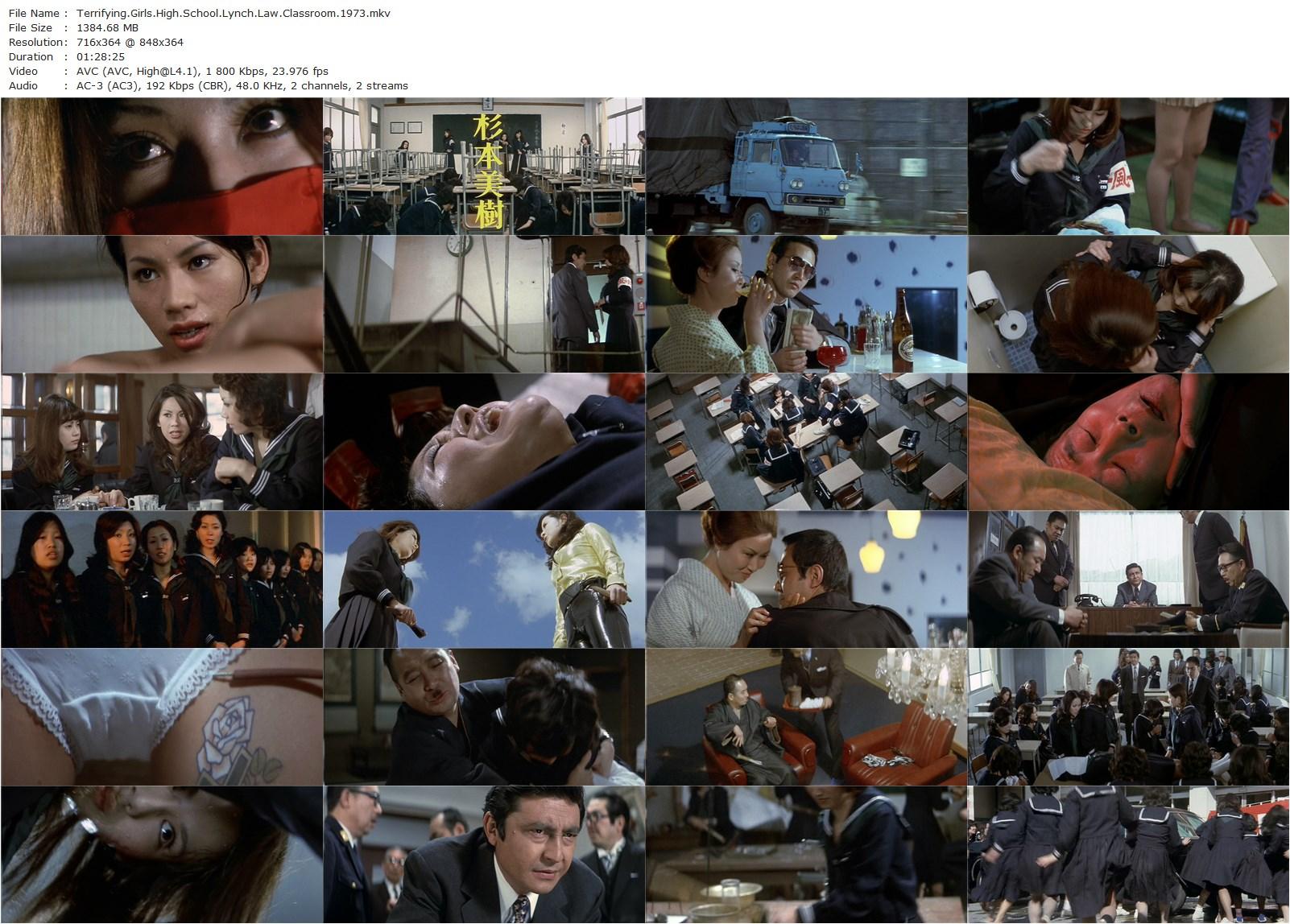 Terrifying Girls High School: Lynch Law Classroom (1973) Norifumi Suzuki, Miki Sugimoto, Reiko Ike, Seiko Saburi-poster