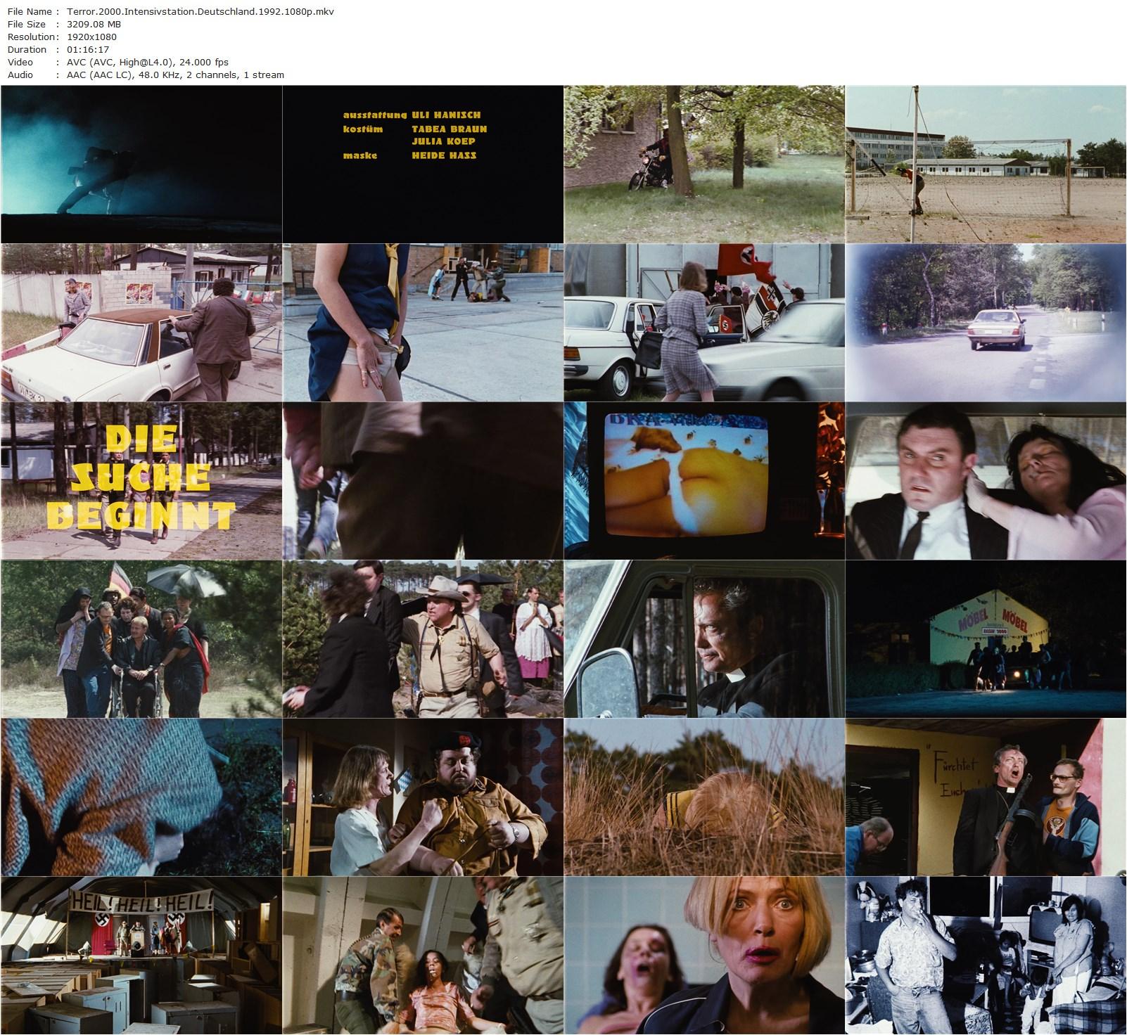 Terror 2000 (1992) Christoph Schlingensief, Margit Carstensen, Peter Kern, Susanne Bredehöft-poster