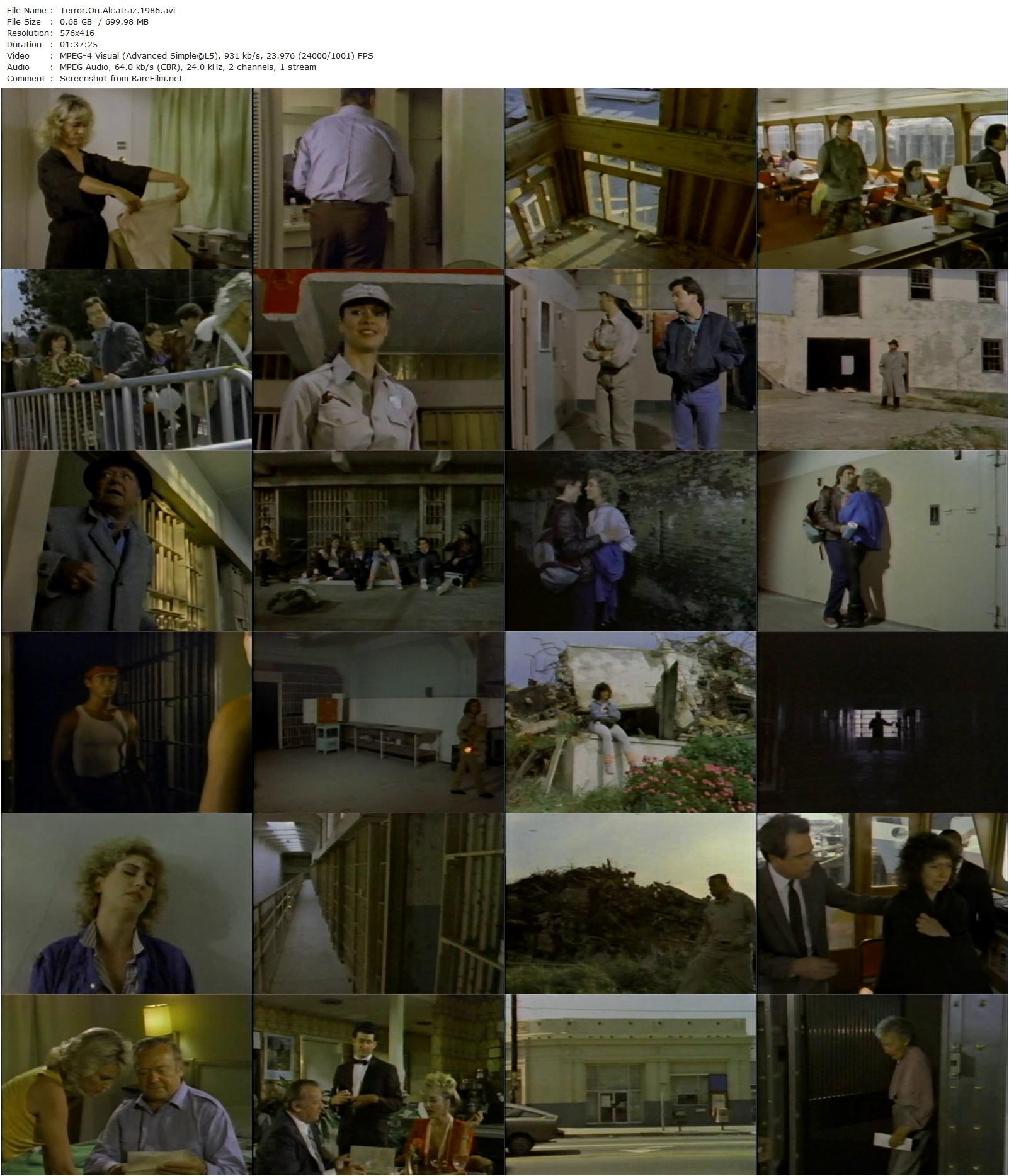 Terror on Alcatraz (1987) Philip Marcus, Marvin G. Lipschultz, Aldo Ray, Sandy Brooke, Verónica Porche Ali-poster