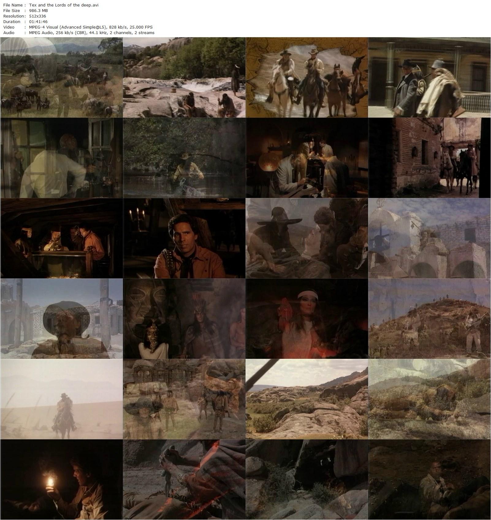 Tex and the Lord of the Deep AKA Tex e il signore degli abissi (1985) Duccio Tessari, Giuliano Gemma, William Berger, Carlo Mucari-poster