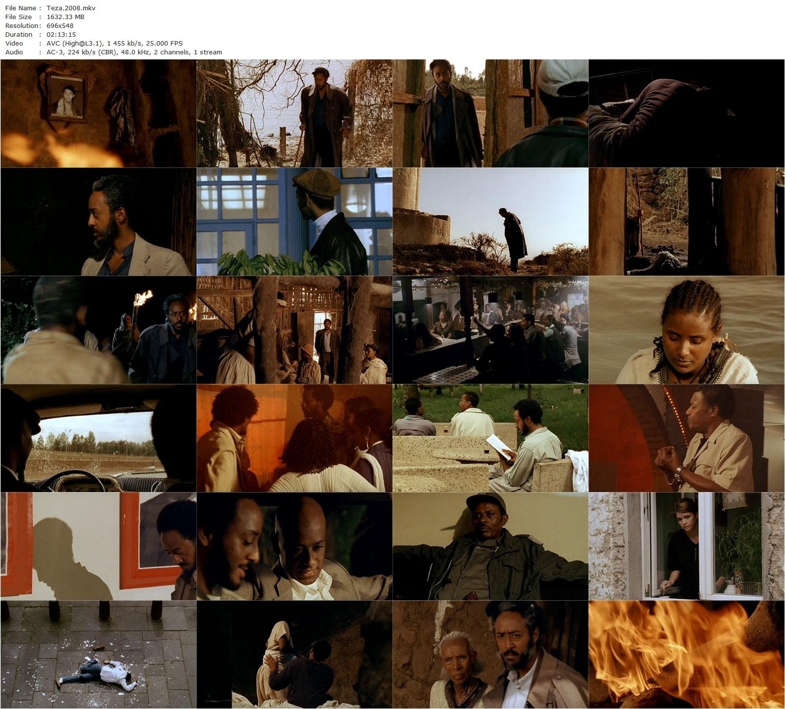 Teza (2008) Haile Gerima, Aaron Arefe, Abiye Tedla, Takelech Beyene-poster