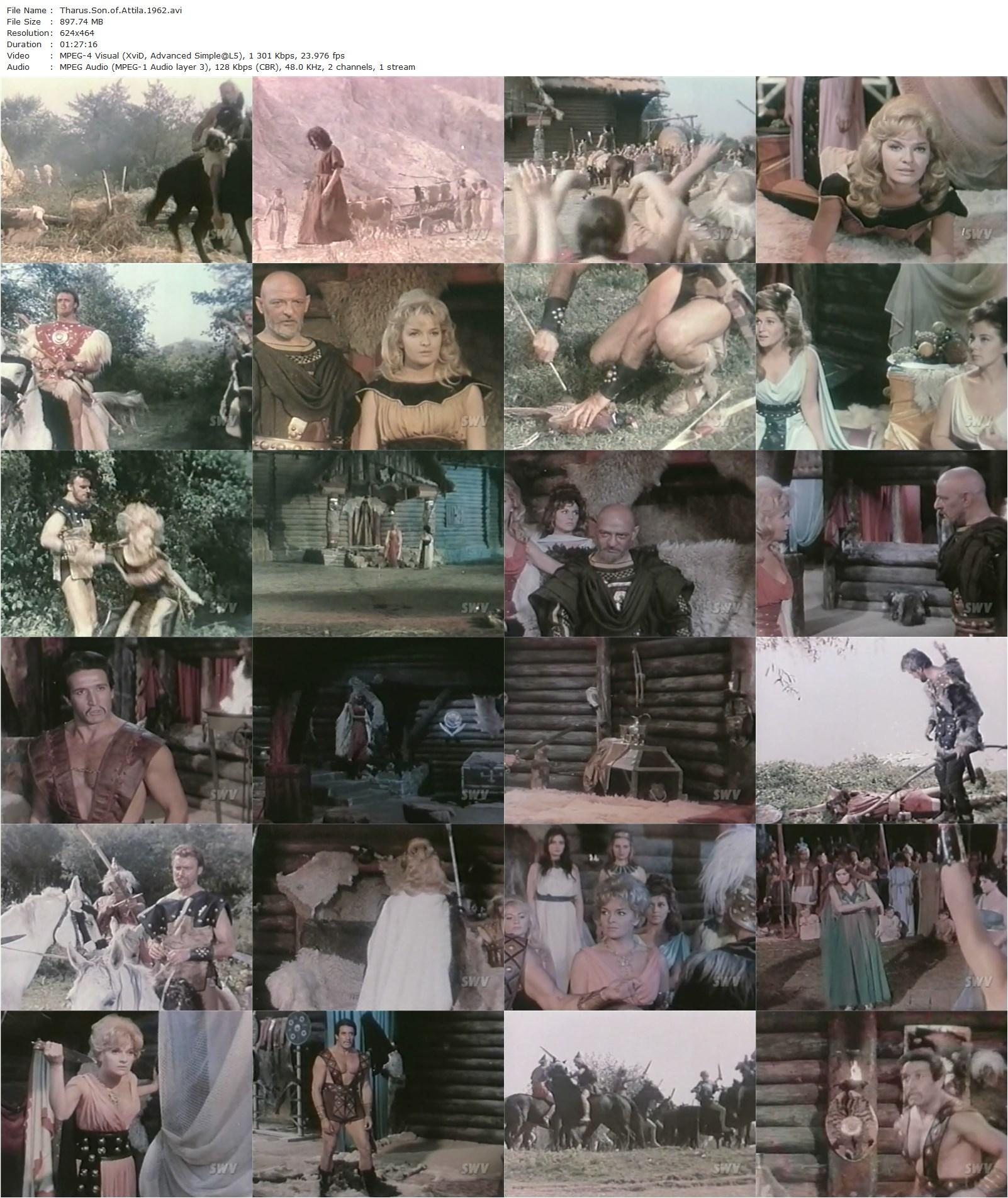 Colossus and the Huns / Tharus figlio di Attila (1962) Roberto Bianchi Montero, Jerome Courtland, Lisa Gastoni, Mimmo Palmara-poster