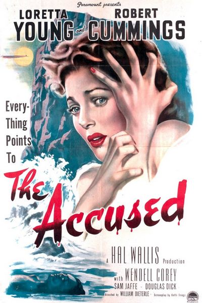 The Accused (1949) William Dieterle, Loretta Young, Robert Cummings, Wendell Corey, Drama, Film-Noir, Thriller