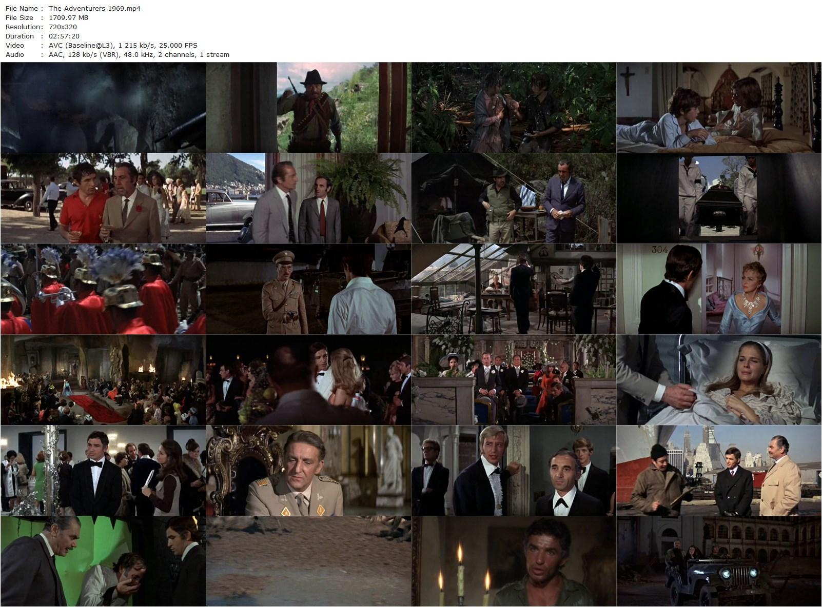 The Adventurers (1970) Lewis Gilbert, Charles Aznavour, Alan Badel, Candice Bergen-poster