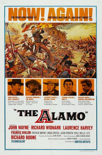 The Alamo (1960) John Wayne, Richard Widmark, Laurence Harvey, Adventure, Drama, History, War, Western