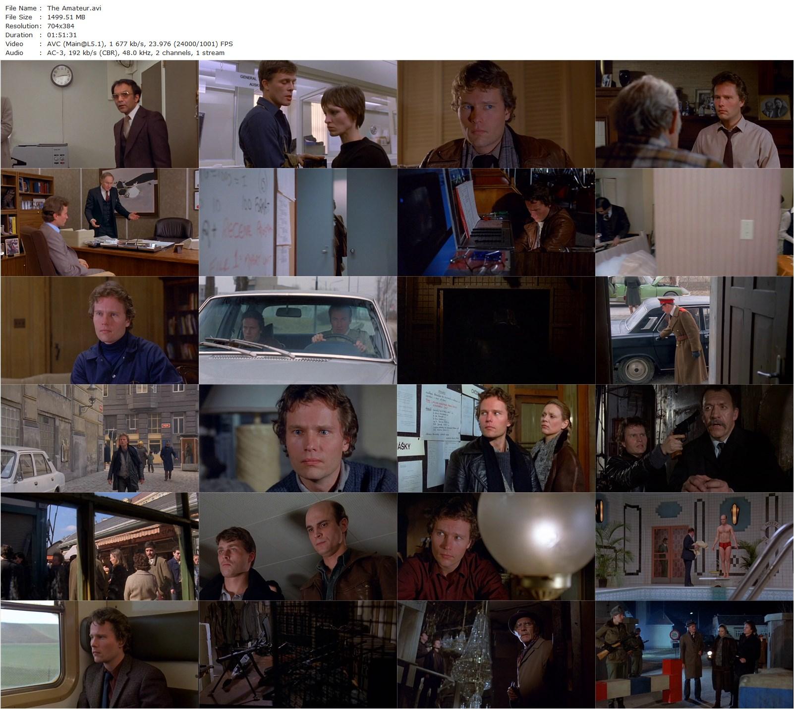 The Amateur (1981) Charles Jarrott, John Savage, Christopher Plummer, Marthe Keller-poster