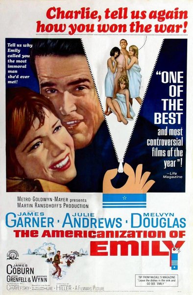 The Americanization of Emily (1964) Arthur Hiller, James Garner, Julie Andrews, Melvyn Douglas