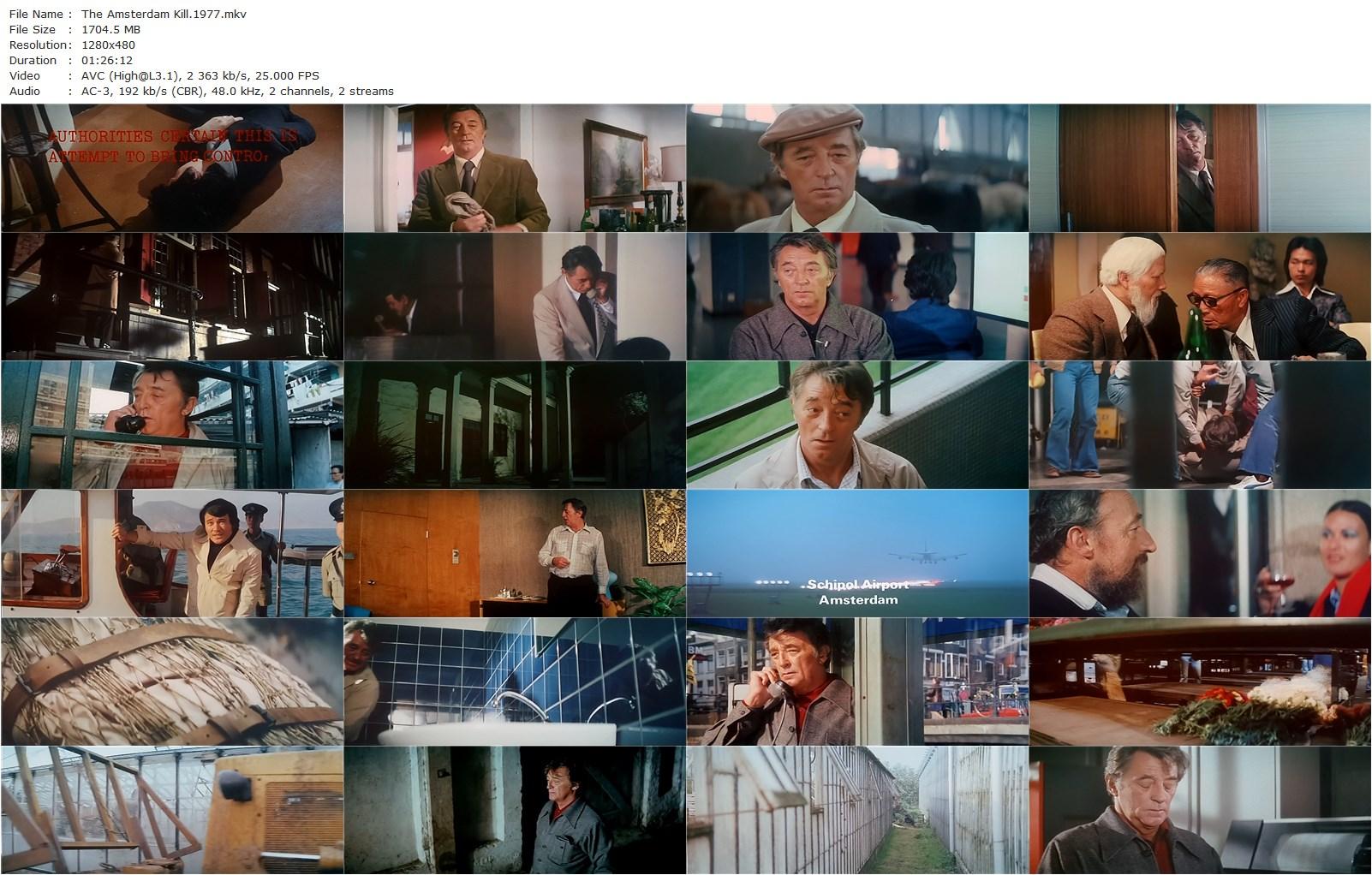 Amsterdam Kill (1977) Robert Clouse, Robert Mitchum, Richard Egan, Leslie Nielsen-poster