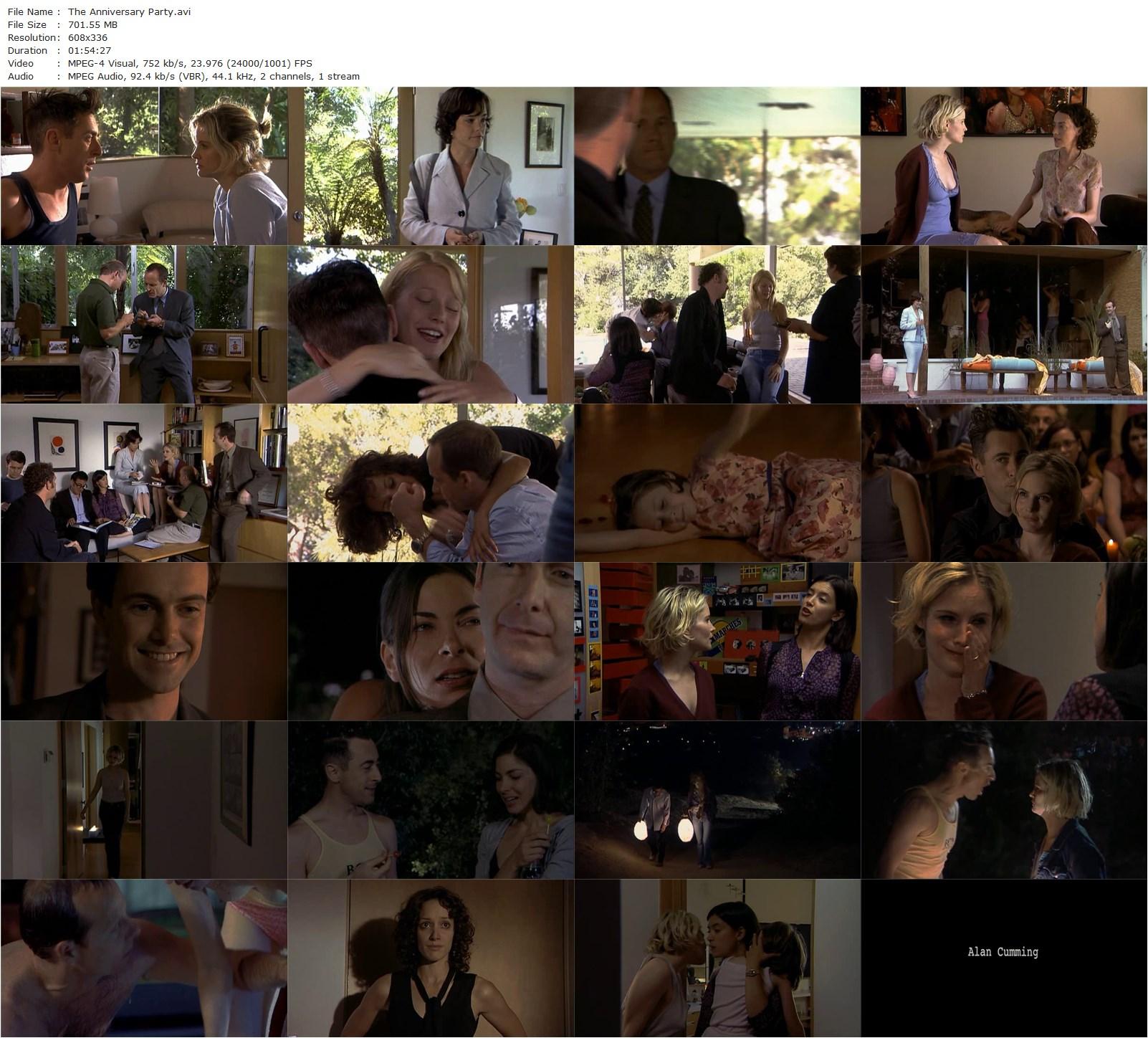 The Anniversary Party (2001) Alan Cumming, Jennifer Jason Leigh, Phoebe Cates-poster