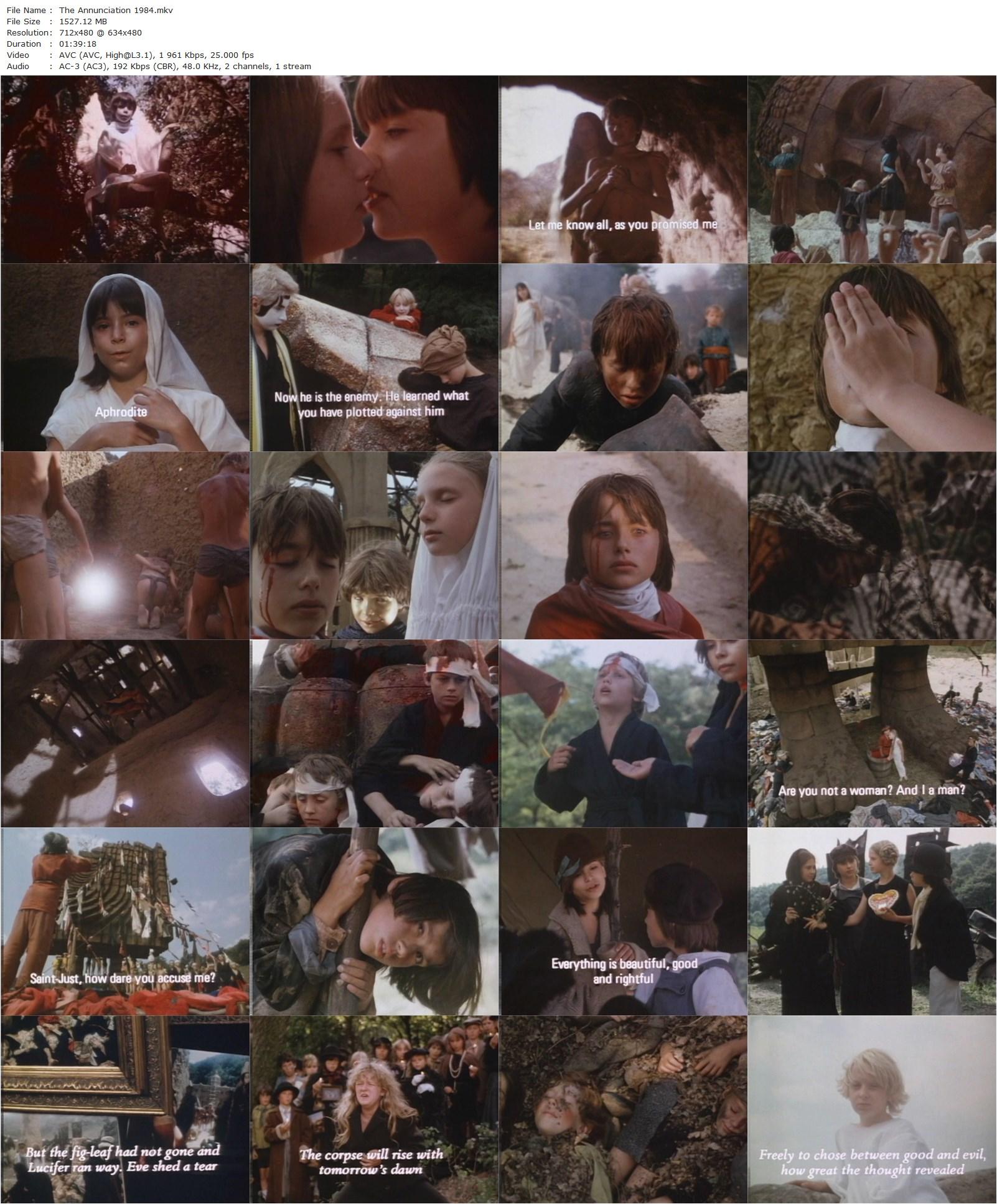 The Annunciation (1984) András Jeles, Péter Bocsor, Júlia Mérö, Eszter Gyalog-poster