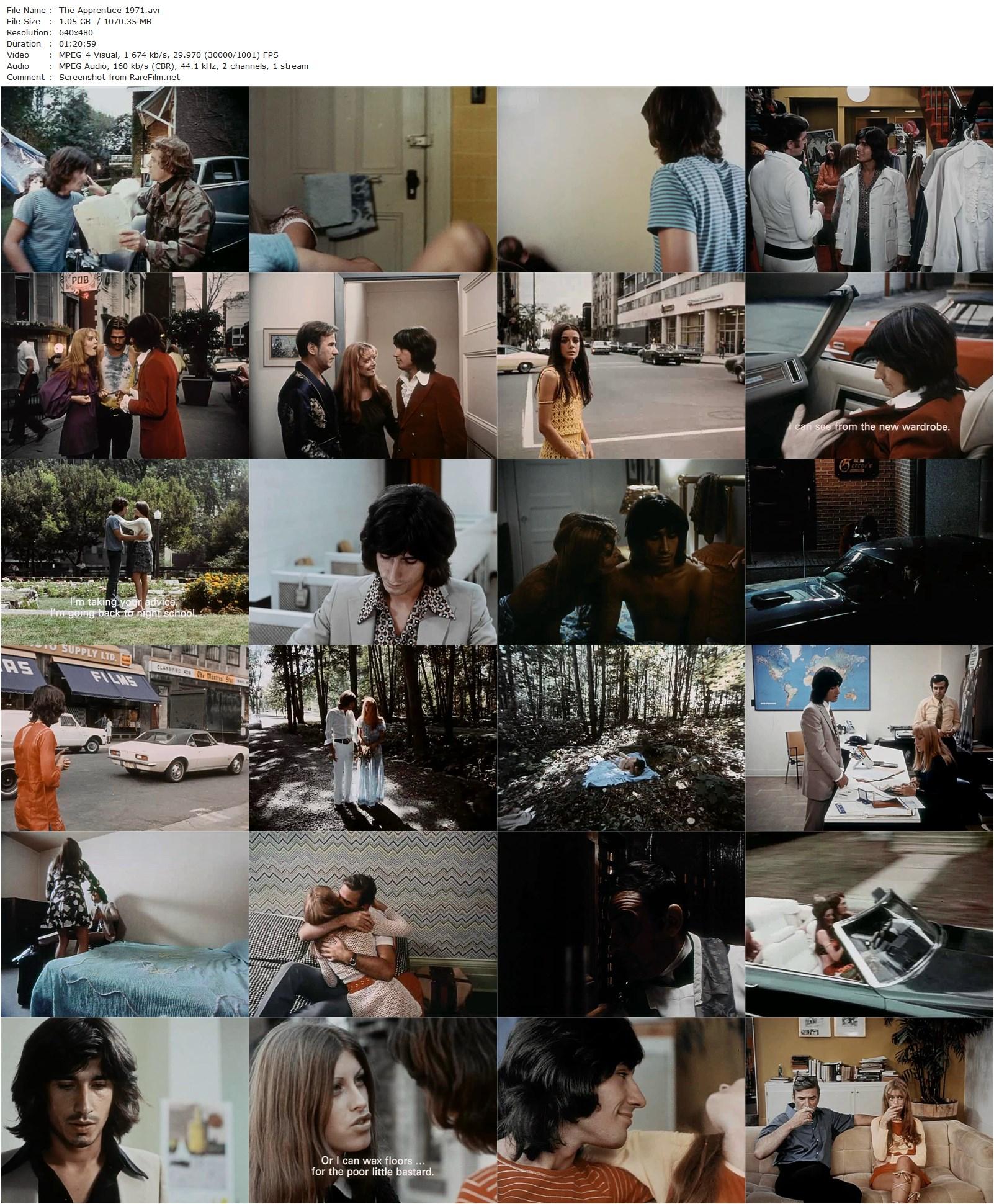 The Apprentice / Fleur bleue (1971) Larry Kent, Steve Fiset, Susan Sarandon, Céline Bernier-poster