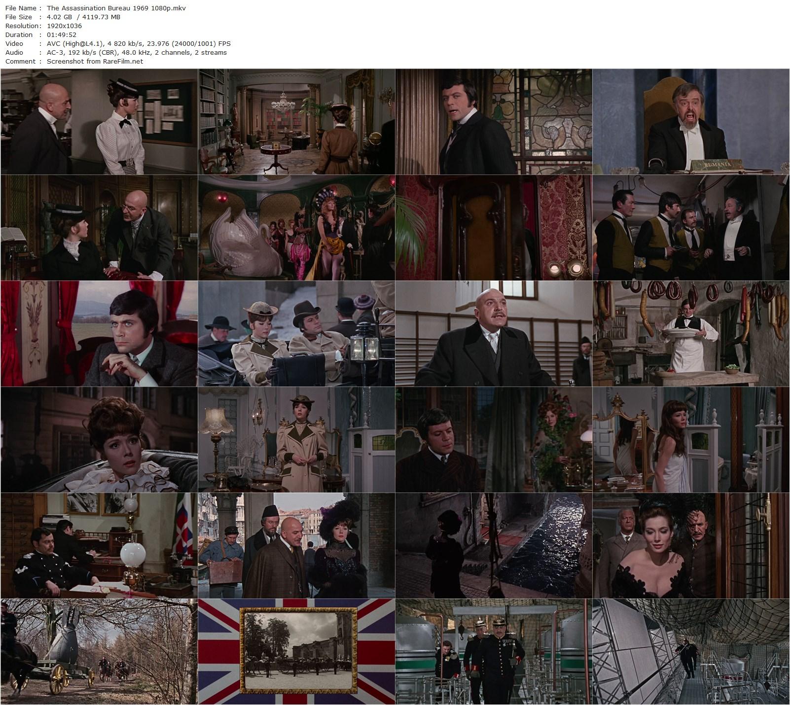 The Assassination Bureau (1969) Basil Dearden, Oliver Reed, Diana Rigg, Telly Savalas-poster