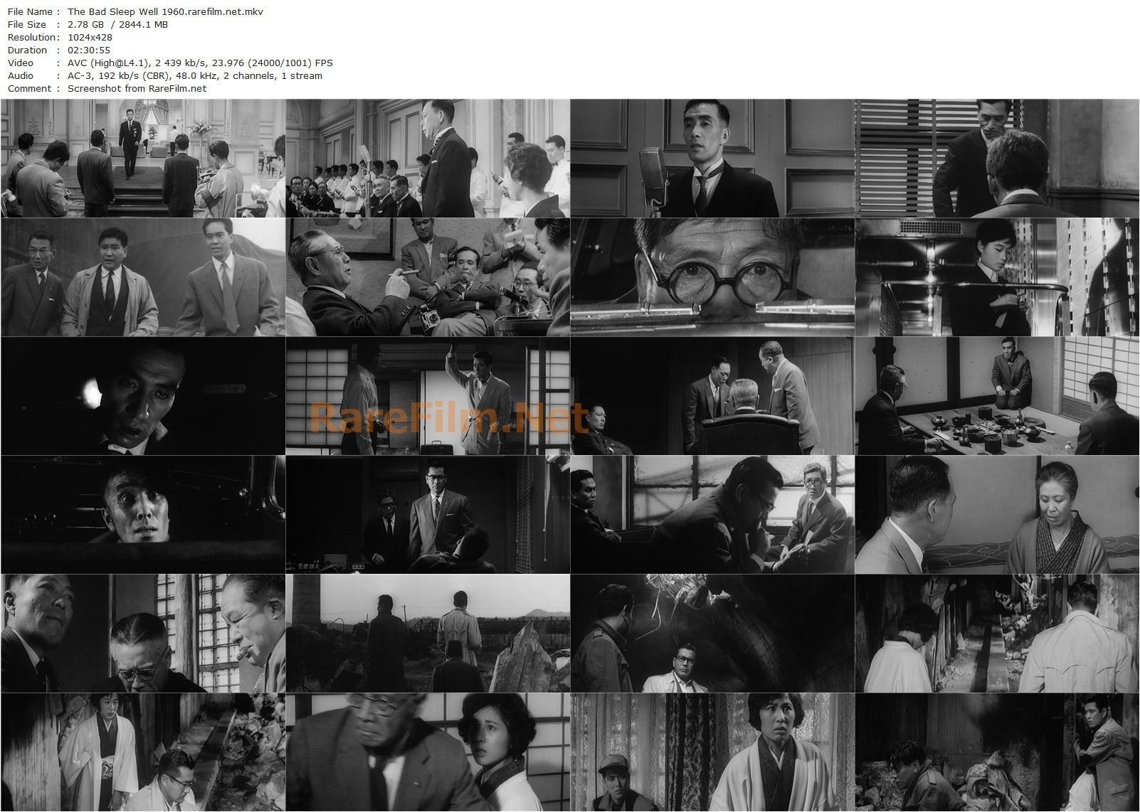 The Bad Sleep Well / Warui yatsu hodo yoku nemuru (1960) Akira Kurosawa, Toshirô Mifune, Masayuki Mori, Kyôko Kagawa-poster