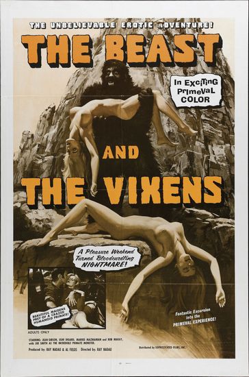 The Beauties and the Beast / The Beast and the Vixens (1974) Ray Nadeau, Jacqueline Giroux, Uschi Digard, Marius Mazmanian, Adventure, Comedy, Horror, Erotic