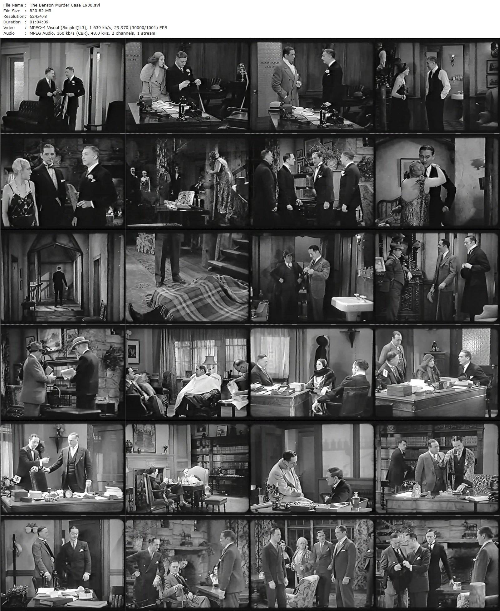 The Benson Murder Case (1930) Frank Tuttle, William Powell, William ‘Stage’ Boyd, Eugene Pallette-poster