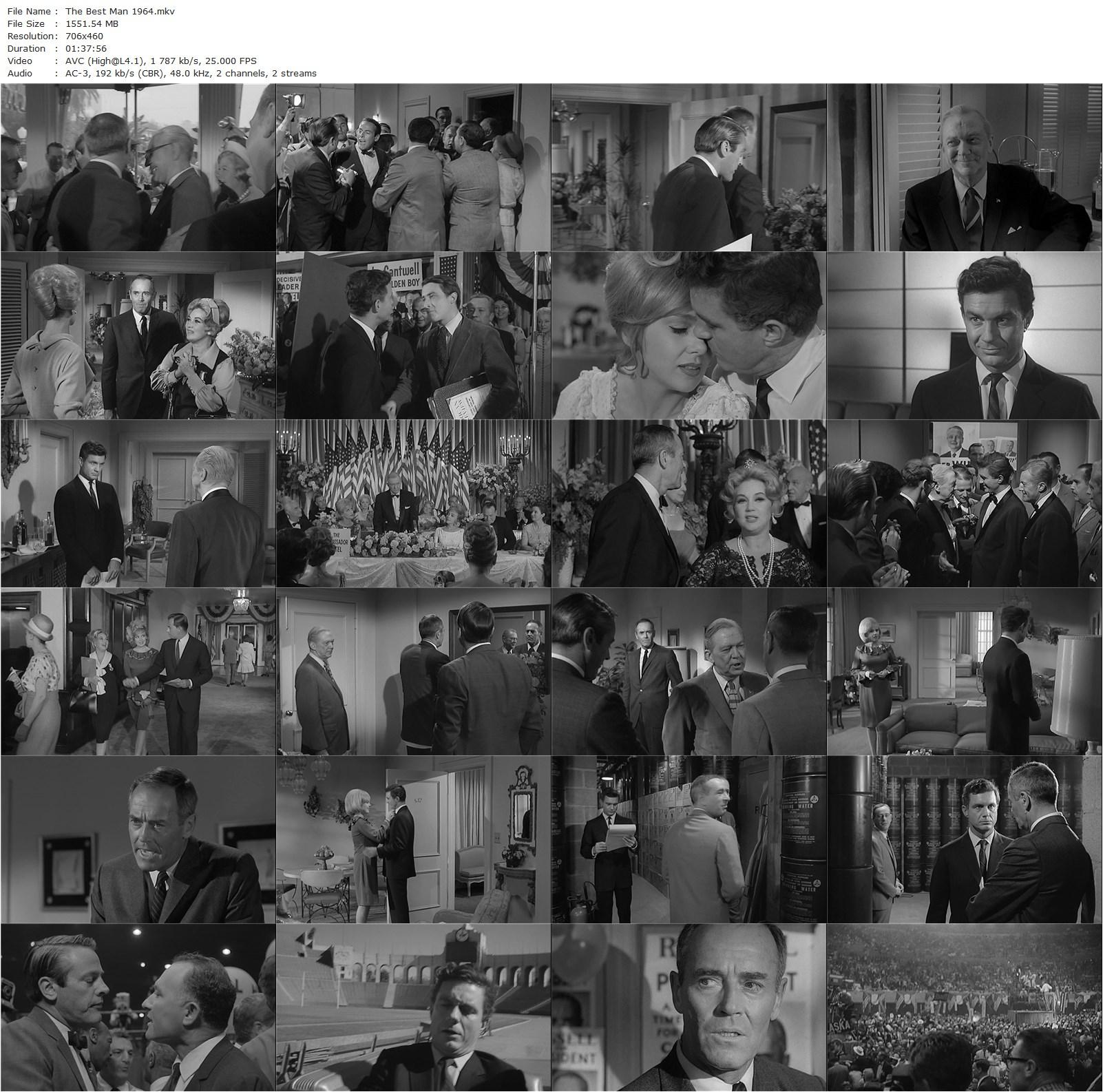 The Best Man (1964) Franklin J. Schaffner, Henry Fonda, Cliff Robertson, Edie Adams-poster