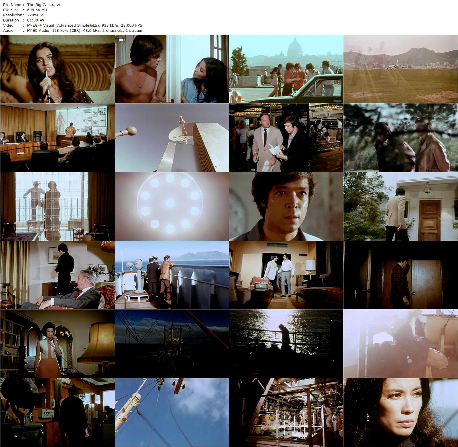 The Big Game (1973) Robert Day, Stephen Boyd, France Nuyen, Ray Milland-poster