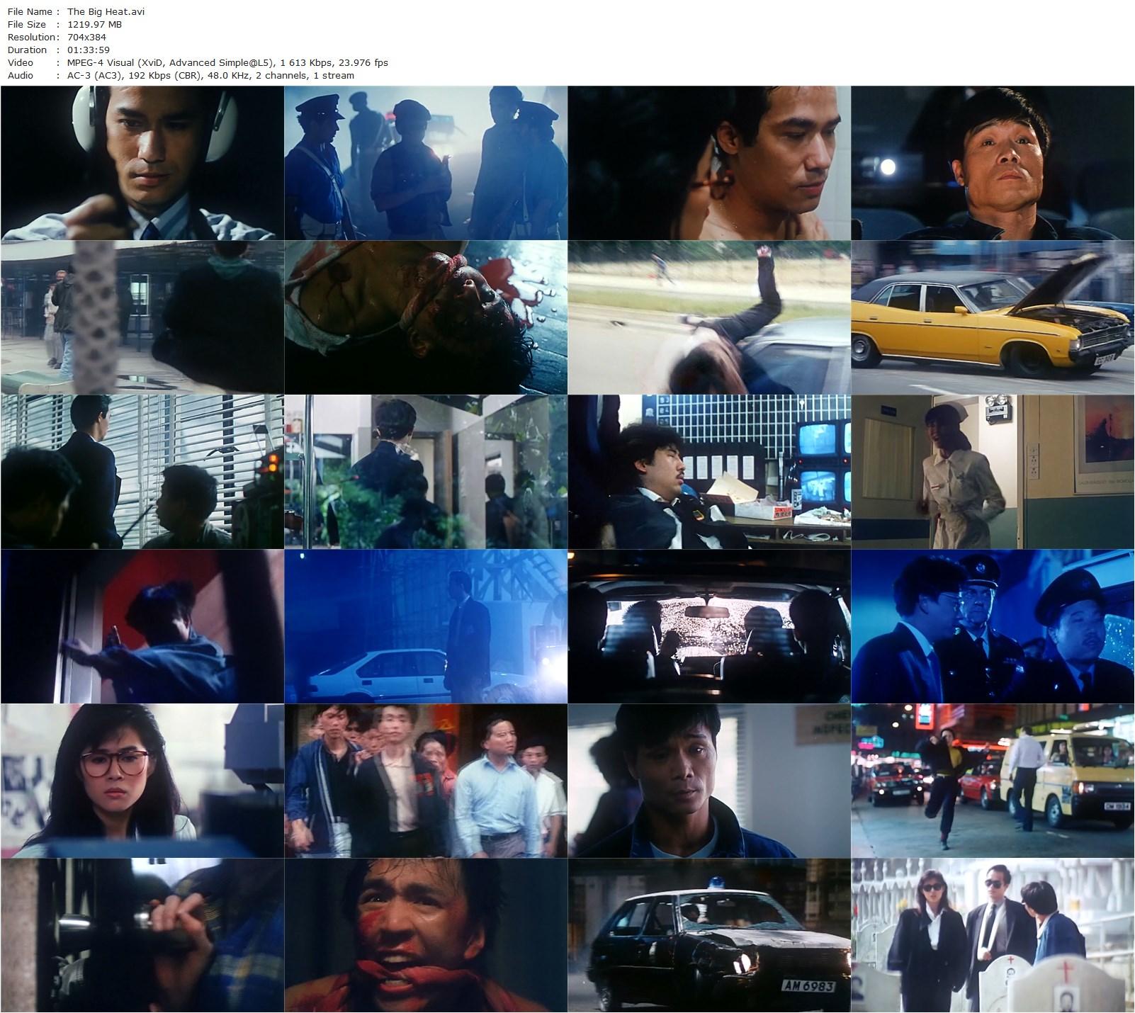 The Big Heat (1988) Yeung-Wah Kam, Johnnie To, Waise Lee, Joey Wang, Matthew Wong-poster