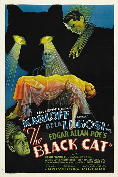 The Black Cat (1934) Edgar G. Ulmer, Boris Karloff, Bela Lugosi, David Manners, Adventure, Crime, Horror, Romance, Thriller