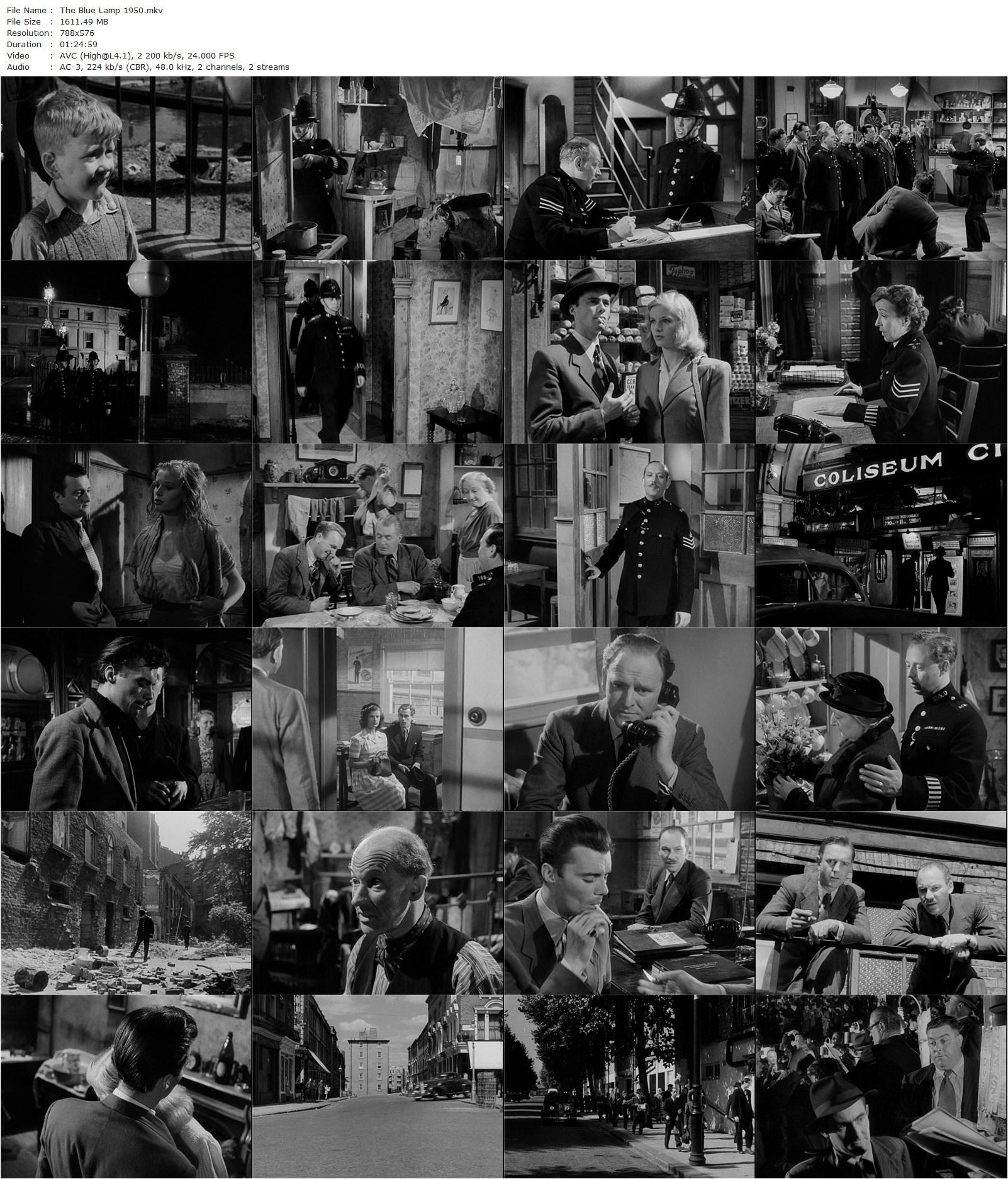 The Blue Lamp (1950) Basil Dearden, Jack Warner, Dirk Bogarde, Jimmy Hanley-poster