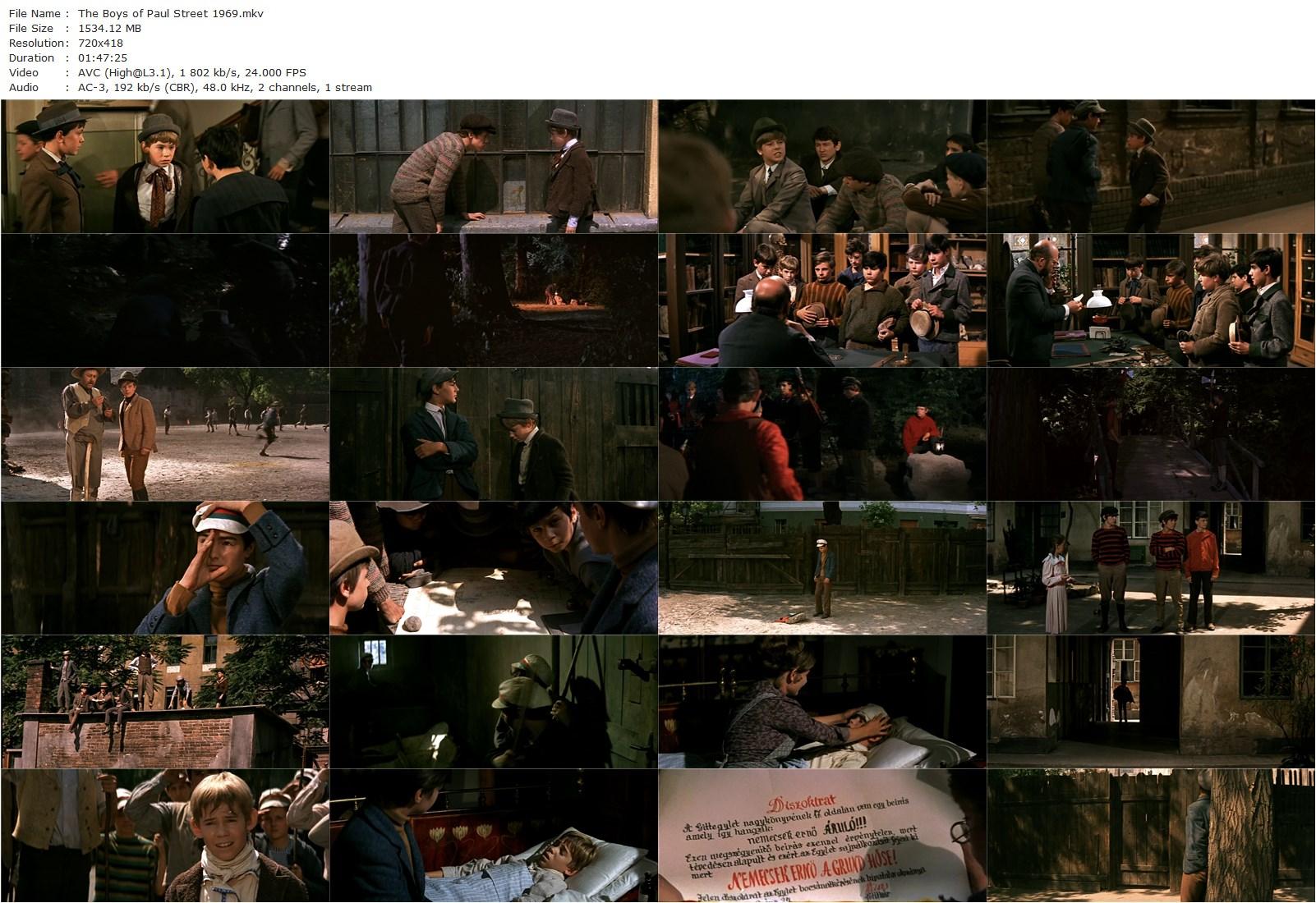 The Boys of Paul Street AKA A Pál utcai fiúk (1968) Zoltán Fábri, Mari Töröcsik, Sándor Pécsi, László Kozák-poster