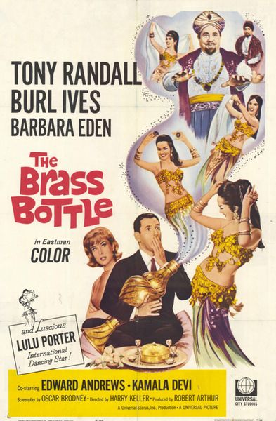 The Brass Bottle (1964) Harry Keller, Tony Randall, Burl Ives, Barbara Eden, Comedy, Fantasy