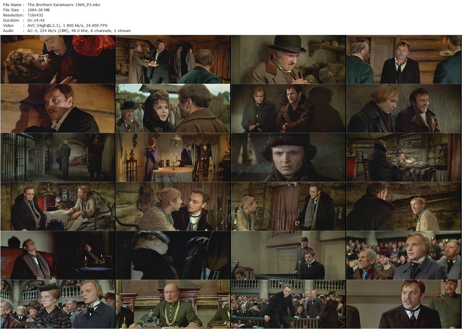 The Brothers Karamazov AKA Bratya Karamazovy (1969) Kirill Lavrov, Ivan Pyrev, Mikhail Ulyanov, Lionella Pyryeva-poster