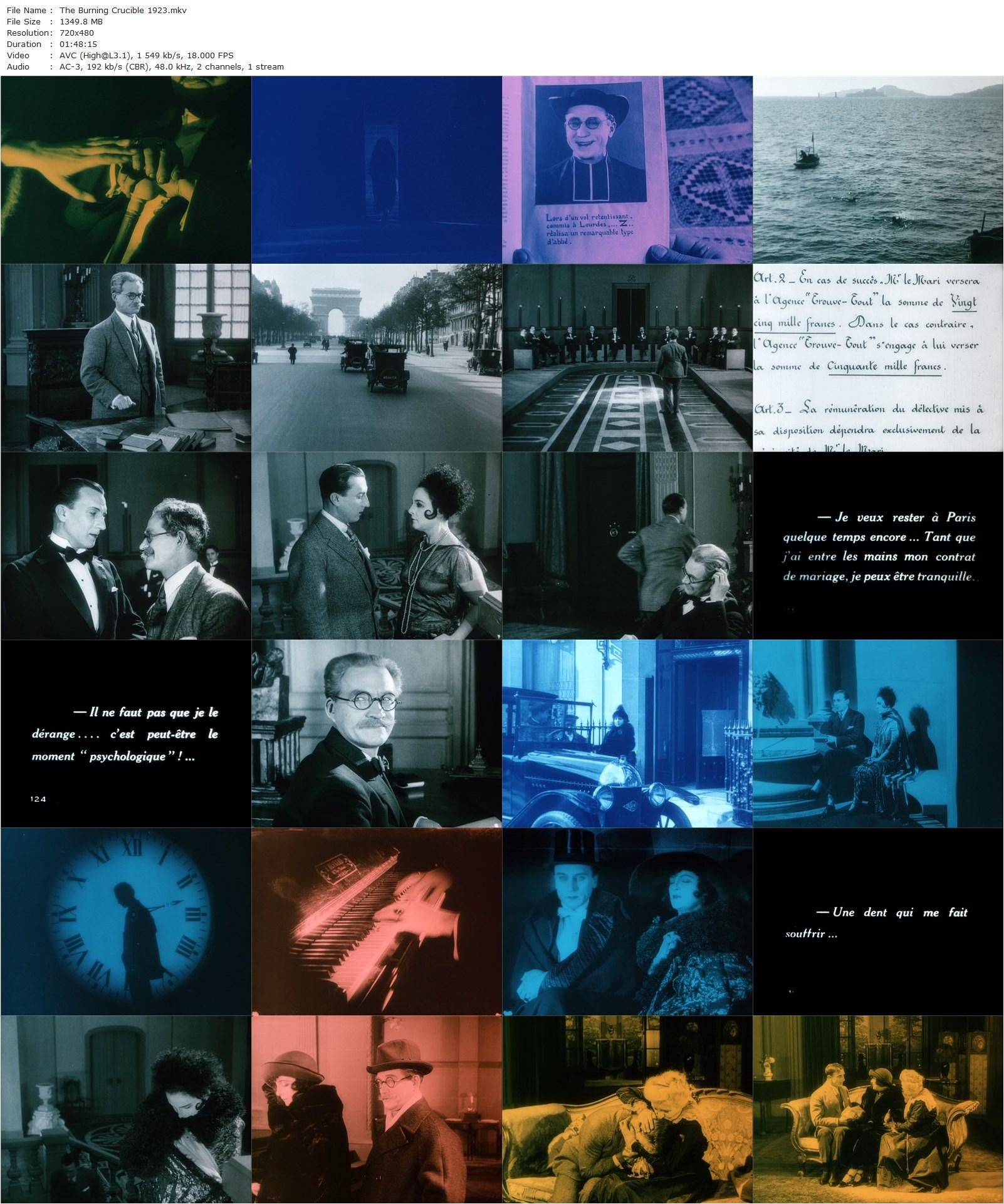 The Burning Crucible AKA Le brasier ardent (1923) Ivan Mozzhukhin, Nathalie Lissenko, Nicolas Koline-poster