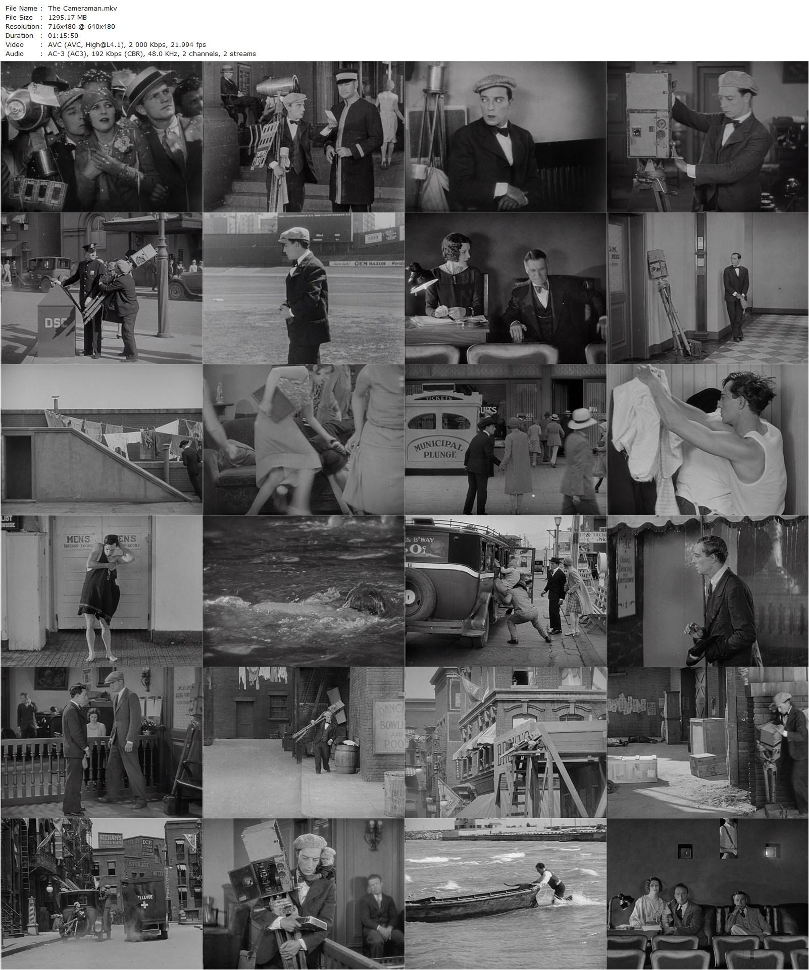 The Cameraman (1928) Edward Sedgwick, Buster Keaton, Marceline Day, Harold Goodwin-poster