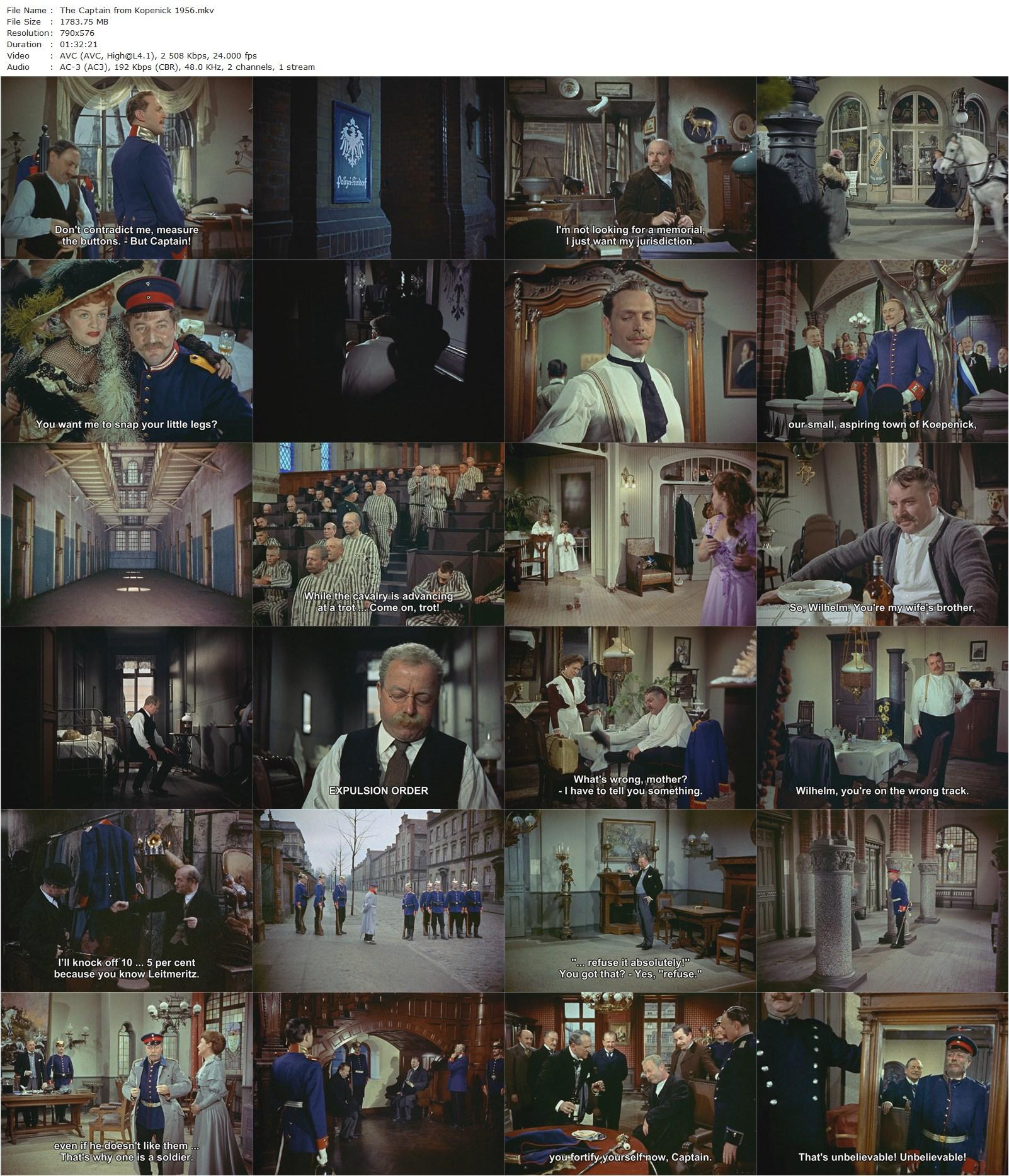 The Captain from Köpenick / Der Hauptmann von Köpenick (1956) Helmut Käutner, Heinz Rühmann, Martin Held, Hannelore Schroth-poster