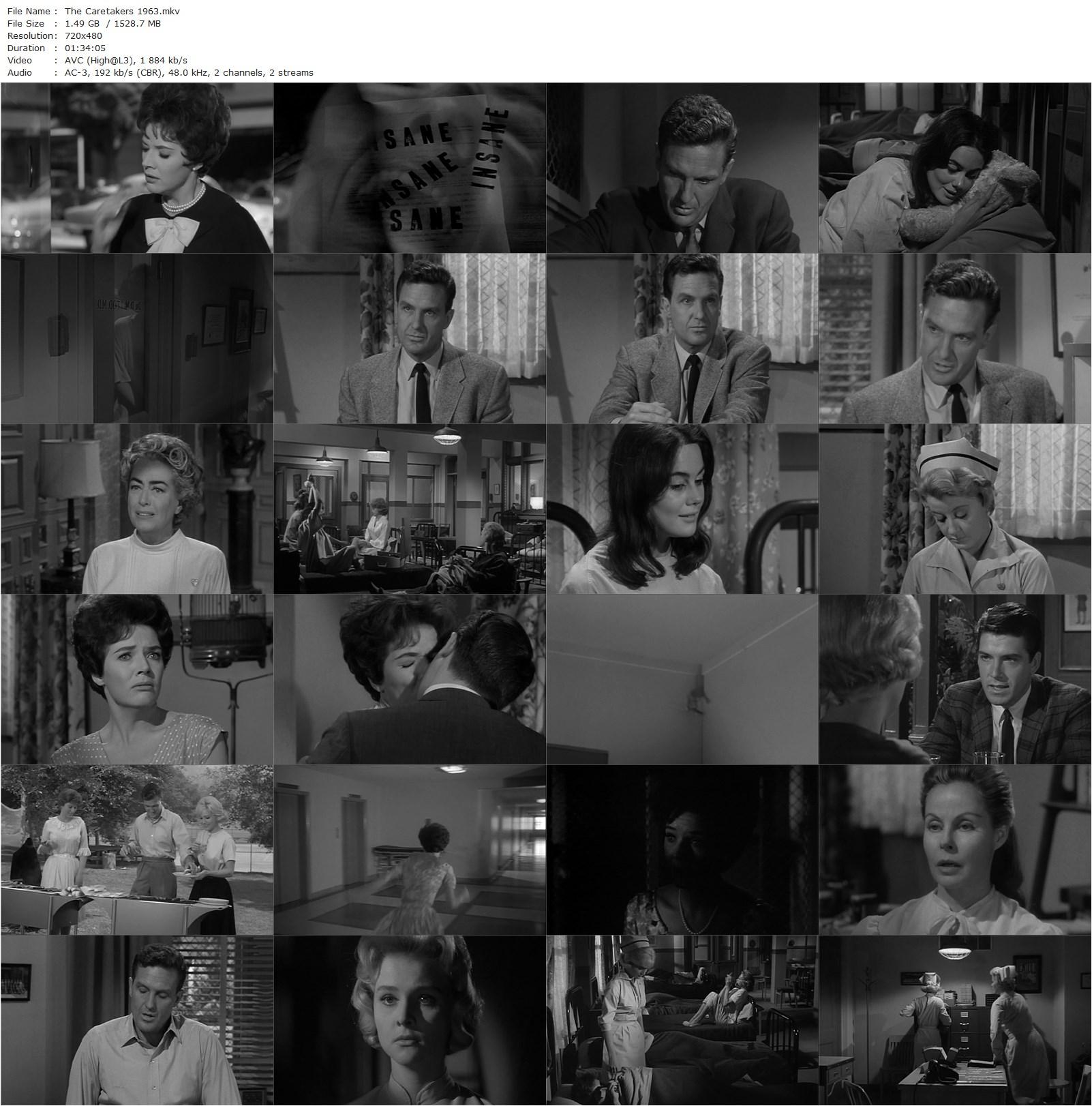 The Caretakers (1963) Hall Bartlett, Robert Stack, Polly Bergen, Diane McBain-poster