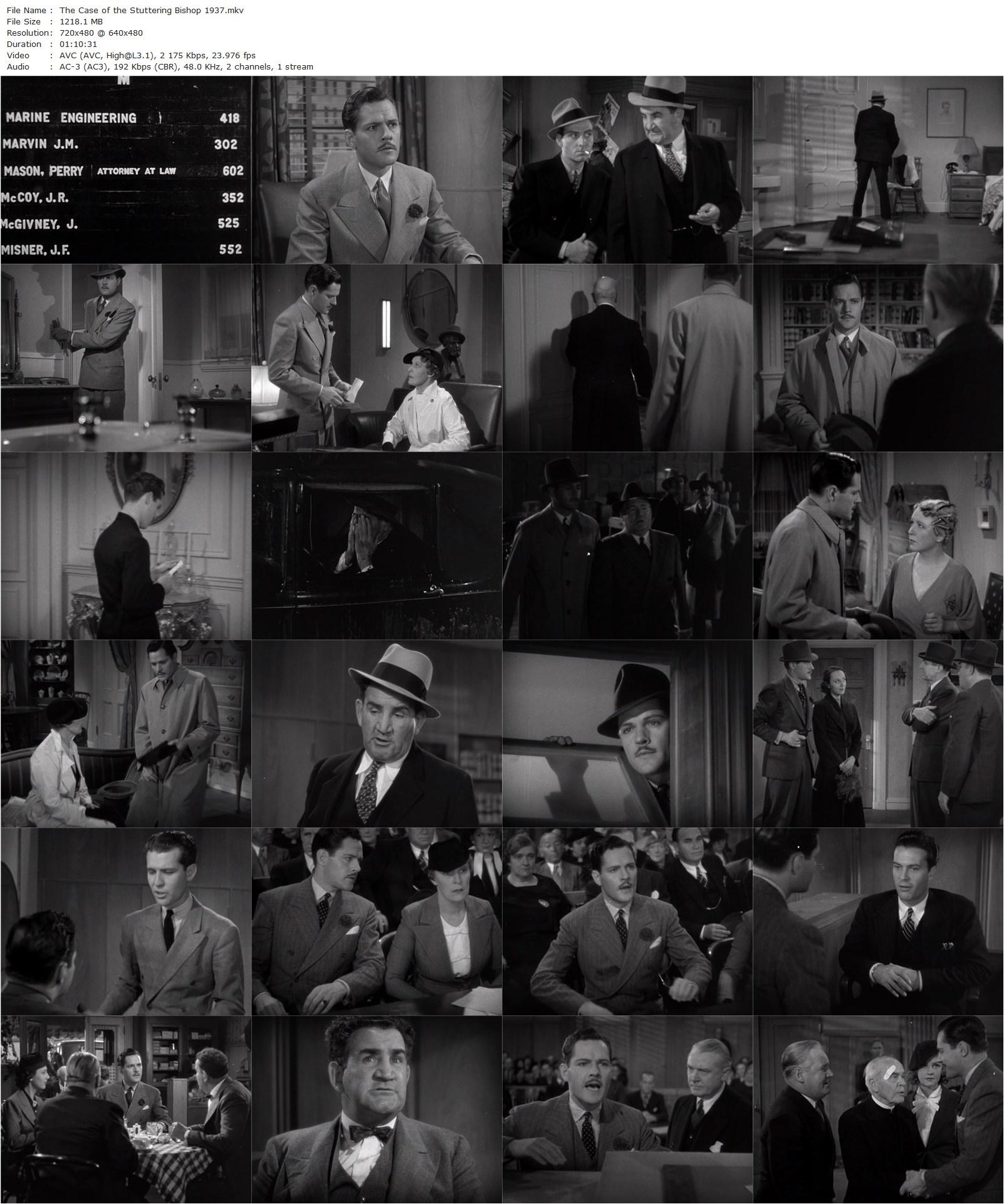 The Case of the Stuttering Bishop (1937) William Clemens, Donald Woods, Ann Dvorak, Anne Nagel-poster