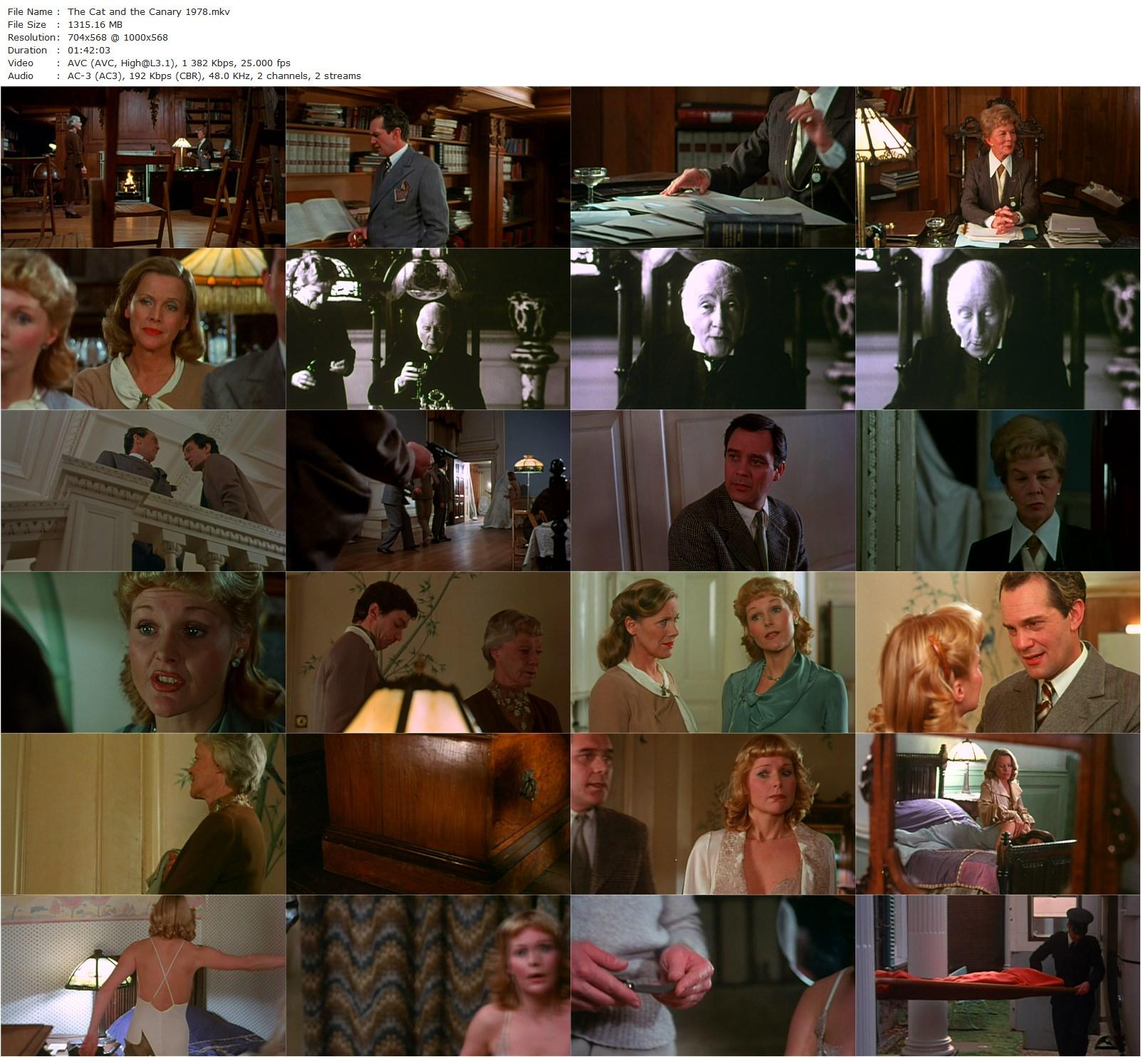 The Cat and the Canary (1978) Radley Metzger, Honor Blackman, Michael Callan, Edward Fox-poster