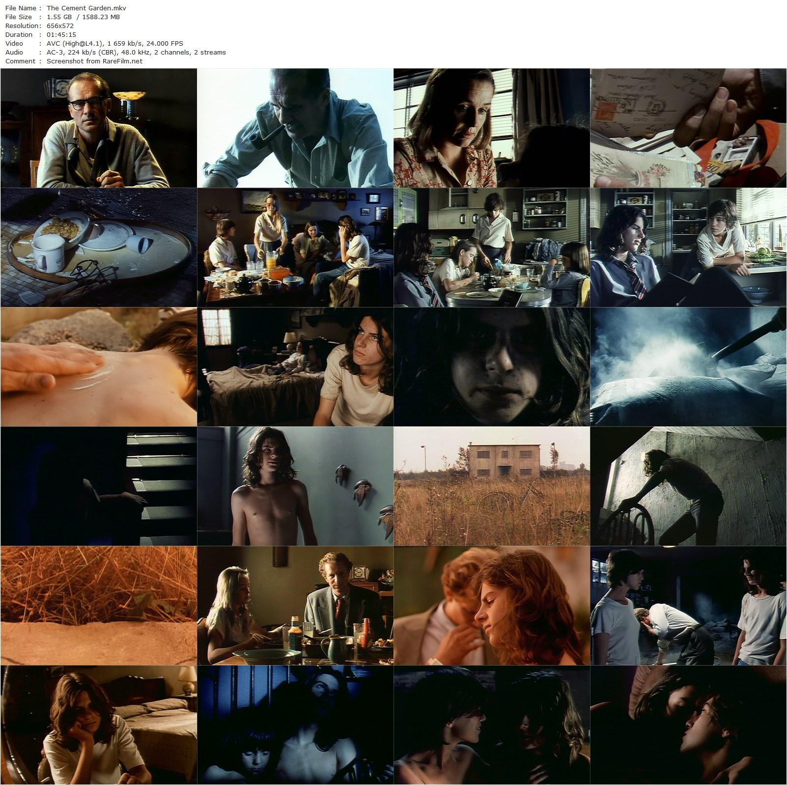 The Cement Garden (1993) Andrew Birkin, Charlotte Gainsbourg, Andrew Robertson, Alice Coulthard-poster