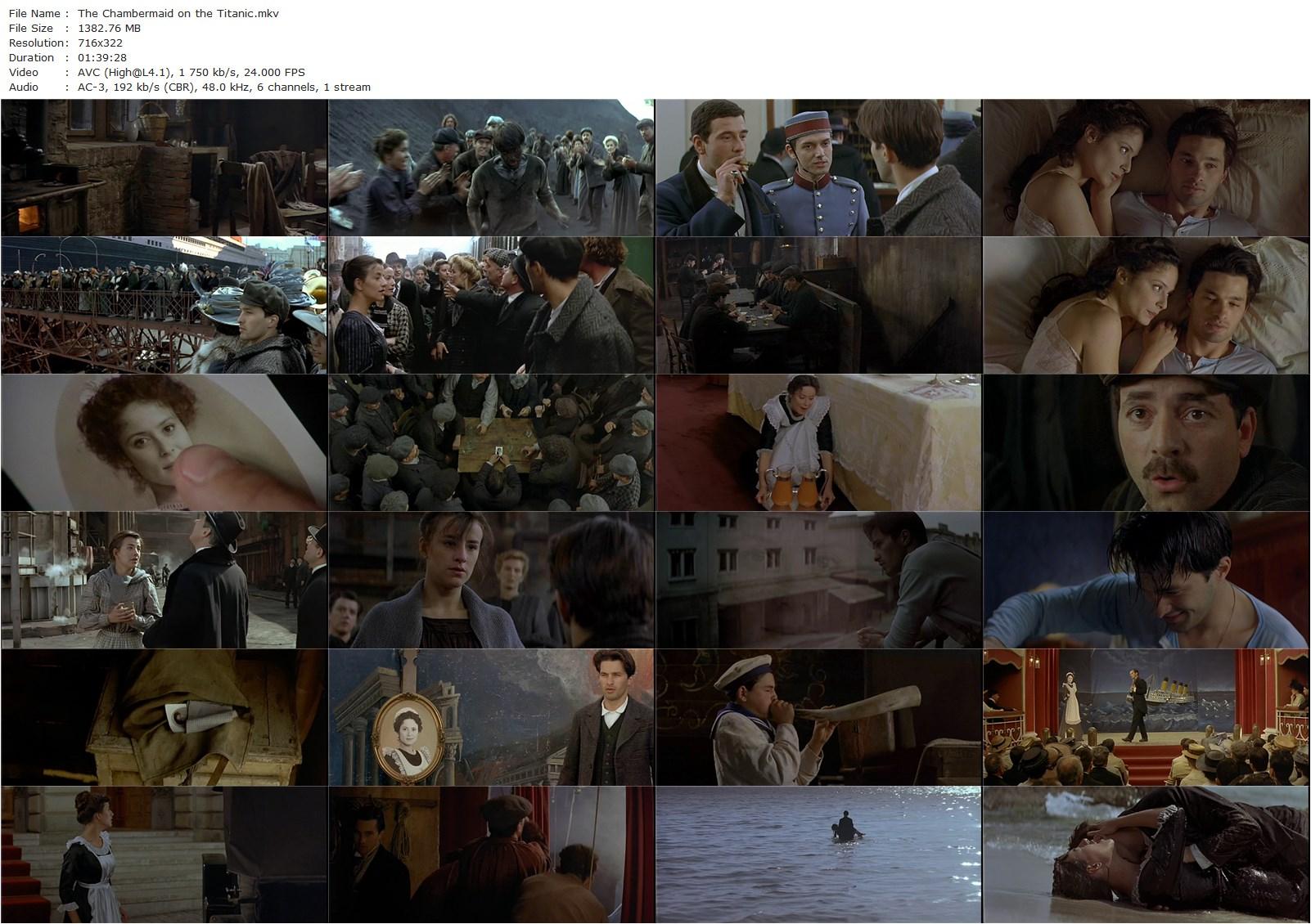 The Chambermaid on the Titanic AKA La femme de chambre du Titanic (1997) Bigas Luna, Olivier Martinez, Romane Bohringer, Aitana Sánchez-Gijón-poster