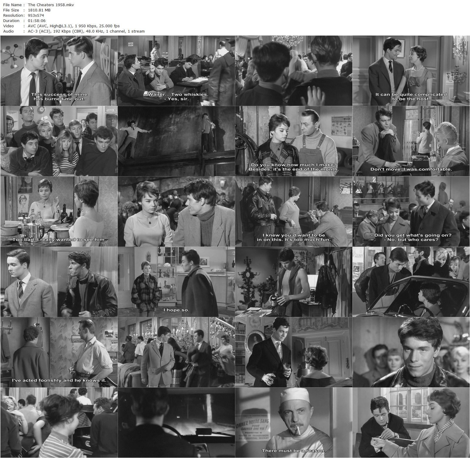 The Cheaters (1958) Marcel Carné, Pascale Petit, Andréa Parisy, Jacques Charrier-poster