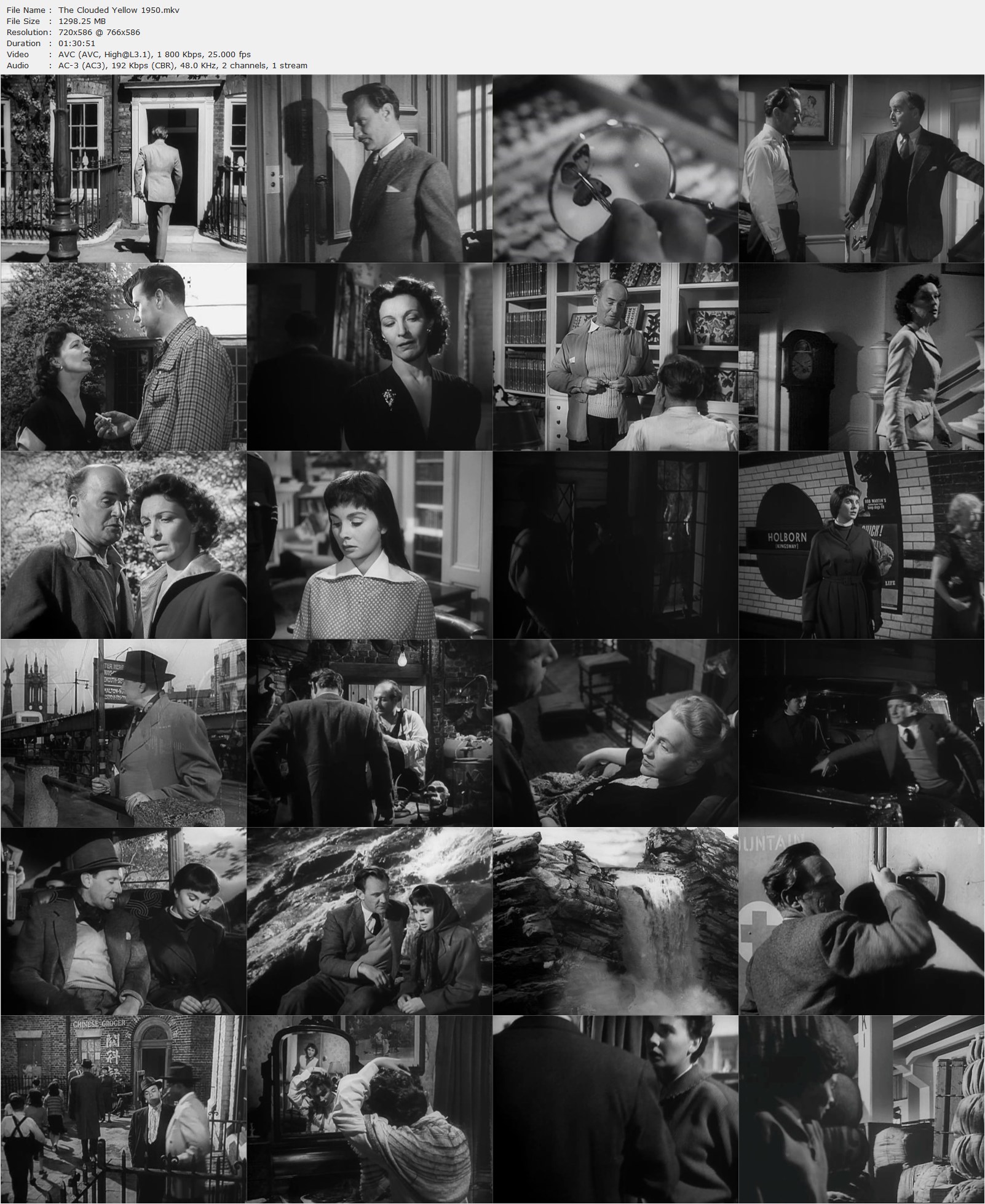 The Clouded Yellow (1950) Ralph Thomas, Jean Simmons, Trevor Howard, Sonia Dresdel, Crime, Drama, Mystery, Thriller-poster