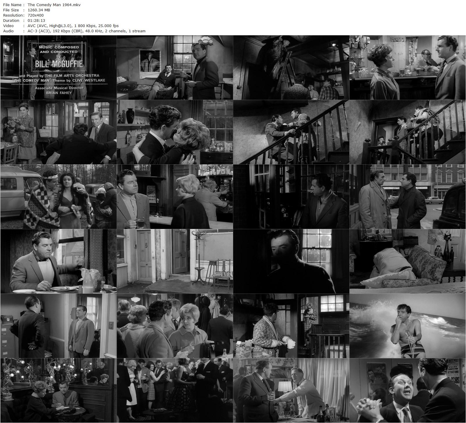 The Comedy Man (1964) Alvin Rakoff, Kenneth More, Cecil Parker, Dennis Price-poster