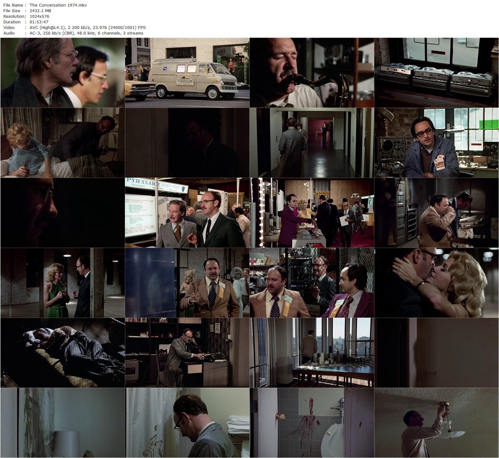 The Conversation (1974) Francis Ford Coppola, Gene Hackman, John Cazale, Allen Garfield-poster