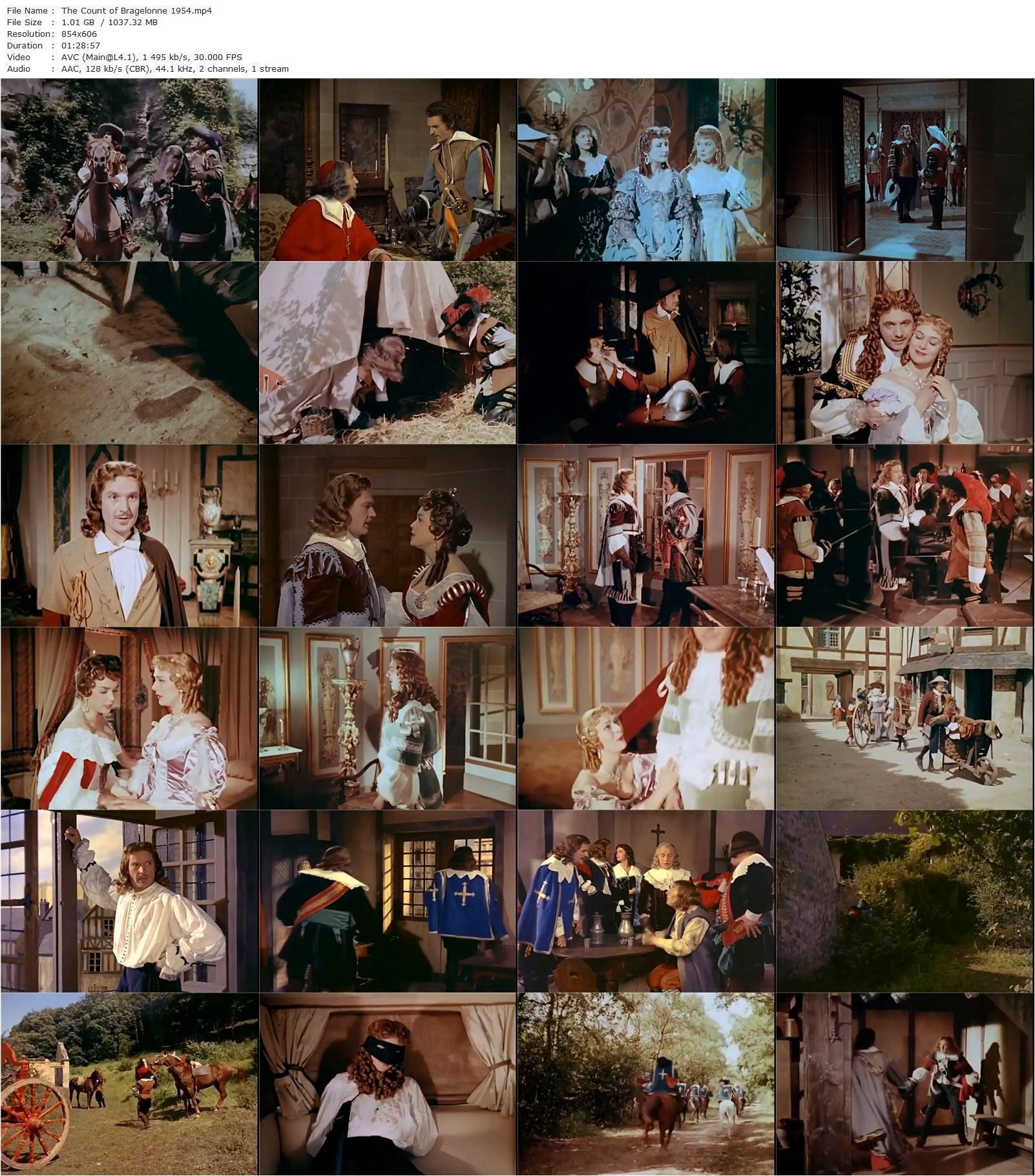 Count of Bragelonne / Le vicomte de Bragelonne (1954) Fernando Cerchio, Georges Marchal, Dawn Addams, Jacques Dumesnil-poster