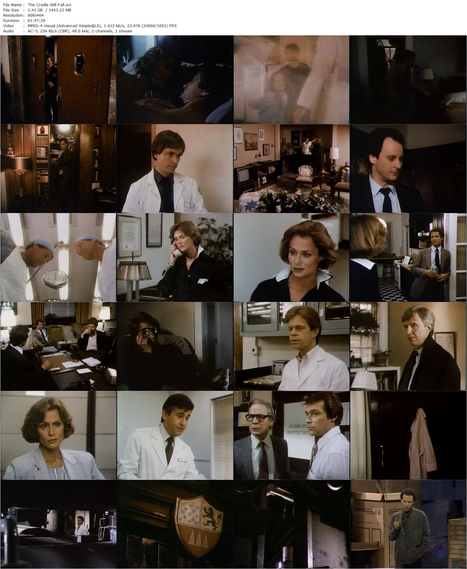 The Cradle Will Fall (1983) John Llewellyn Moxey, Lauren Hutton, Ben Murphy, James Farentino-poster