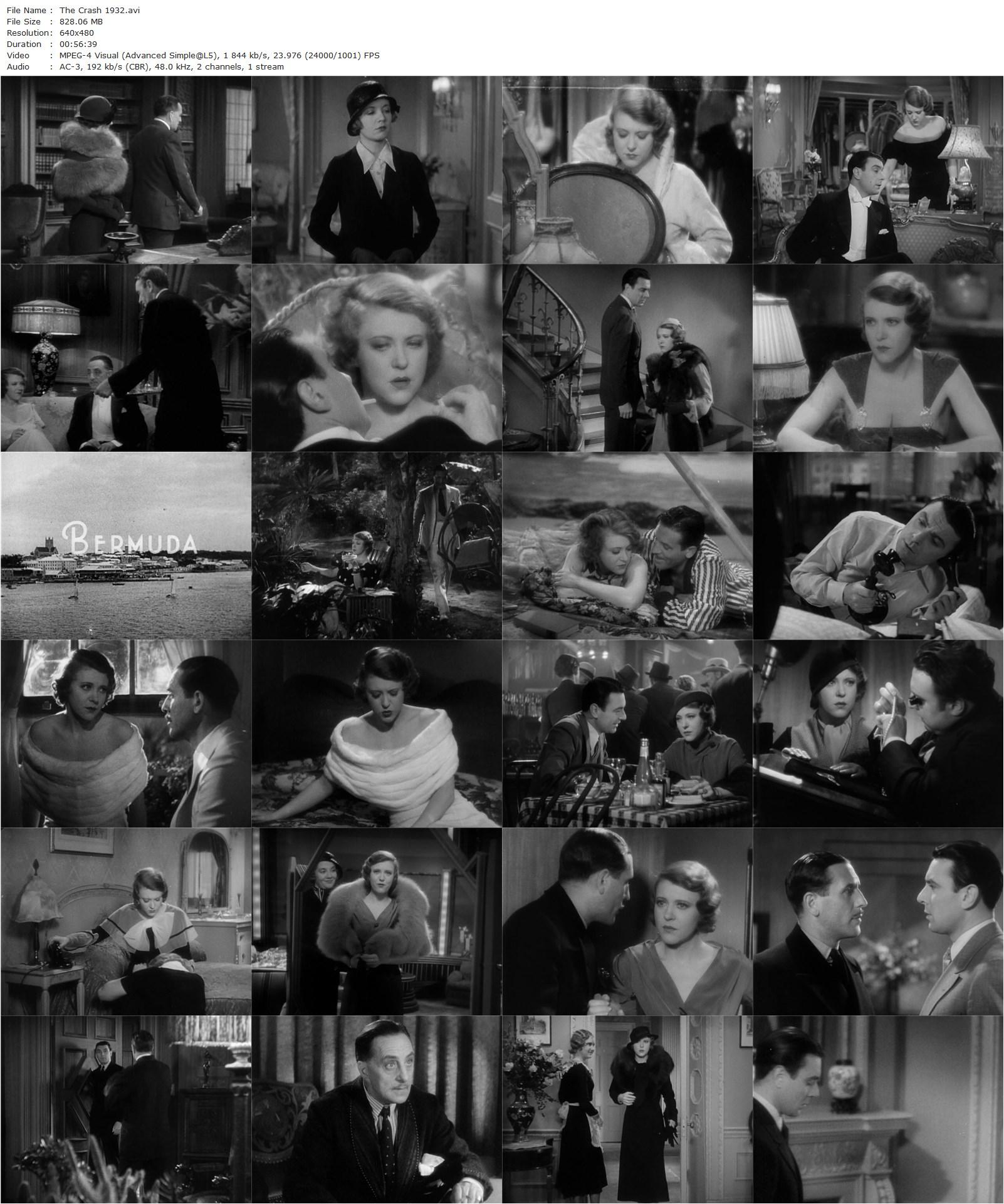 The Crash (1932) William Dieterle, Ruth Chatterton, George Brent, Lois Wilson-poster