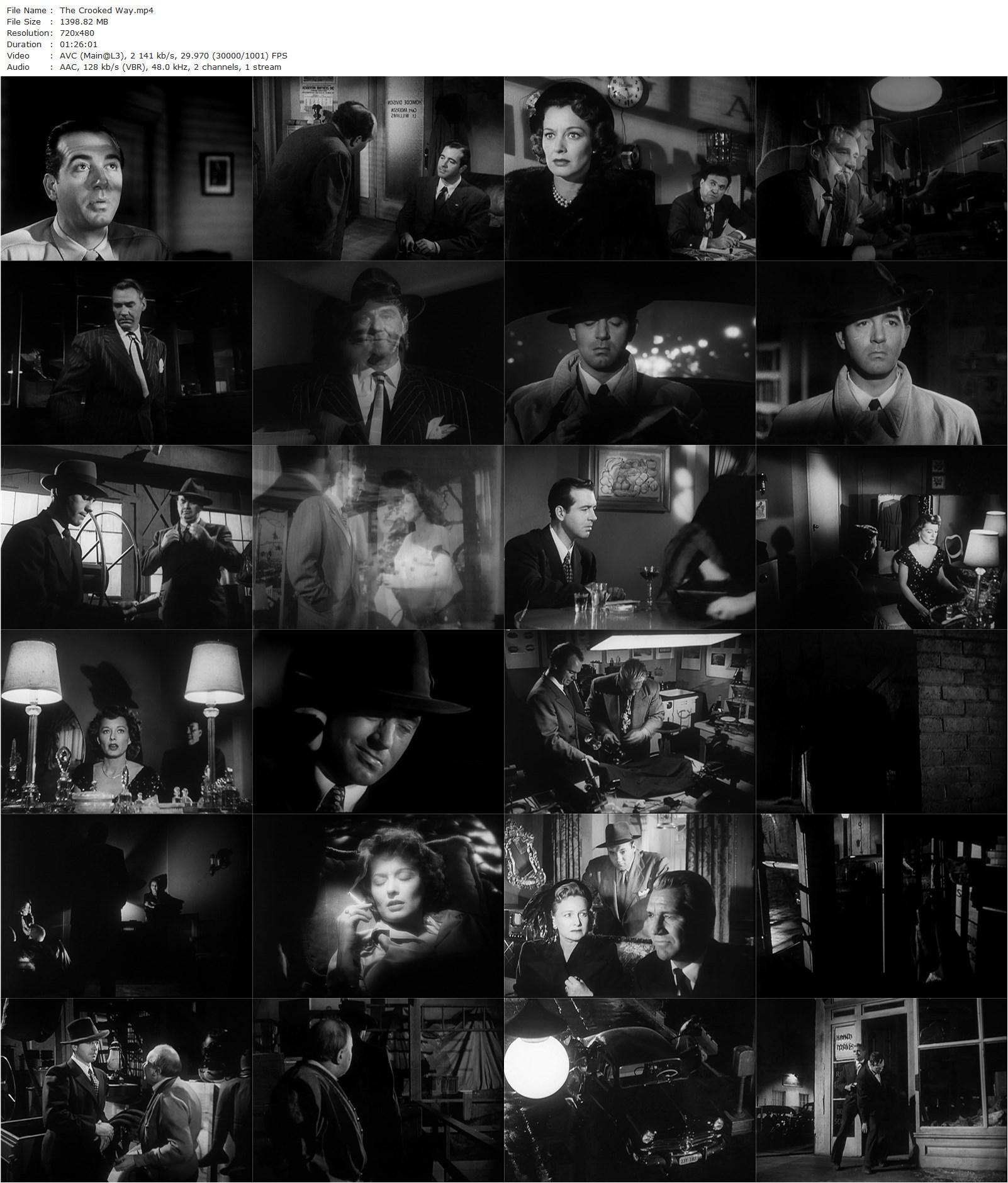 The Crooked Way (1949) Robert Florey, John Payne, Sonny Tufts, Ellen Drew-poster